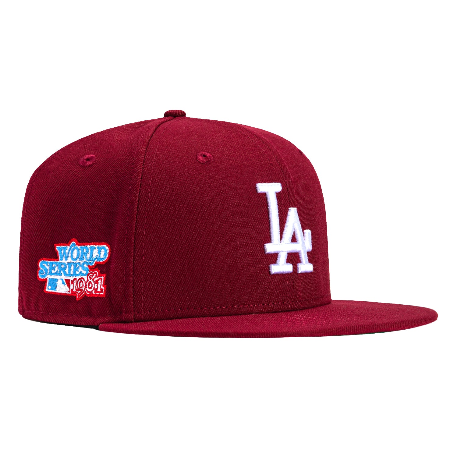 New Era 59Fifty Los Angeles Dodgers 1981 World Series Patch Hat - Cardinal, White