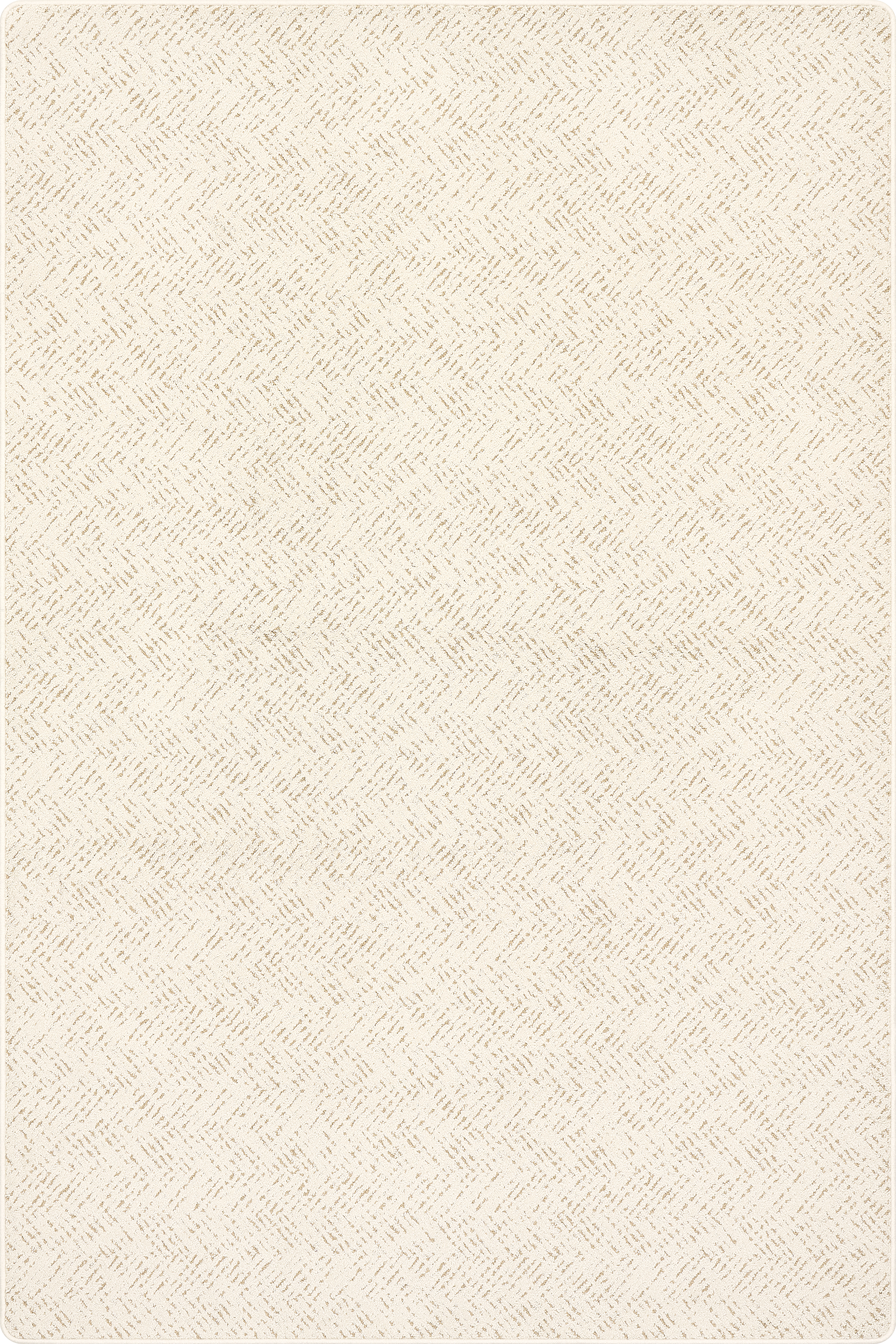 Avocet Distressed Chevron Custom Sample Rug | Light Beige