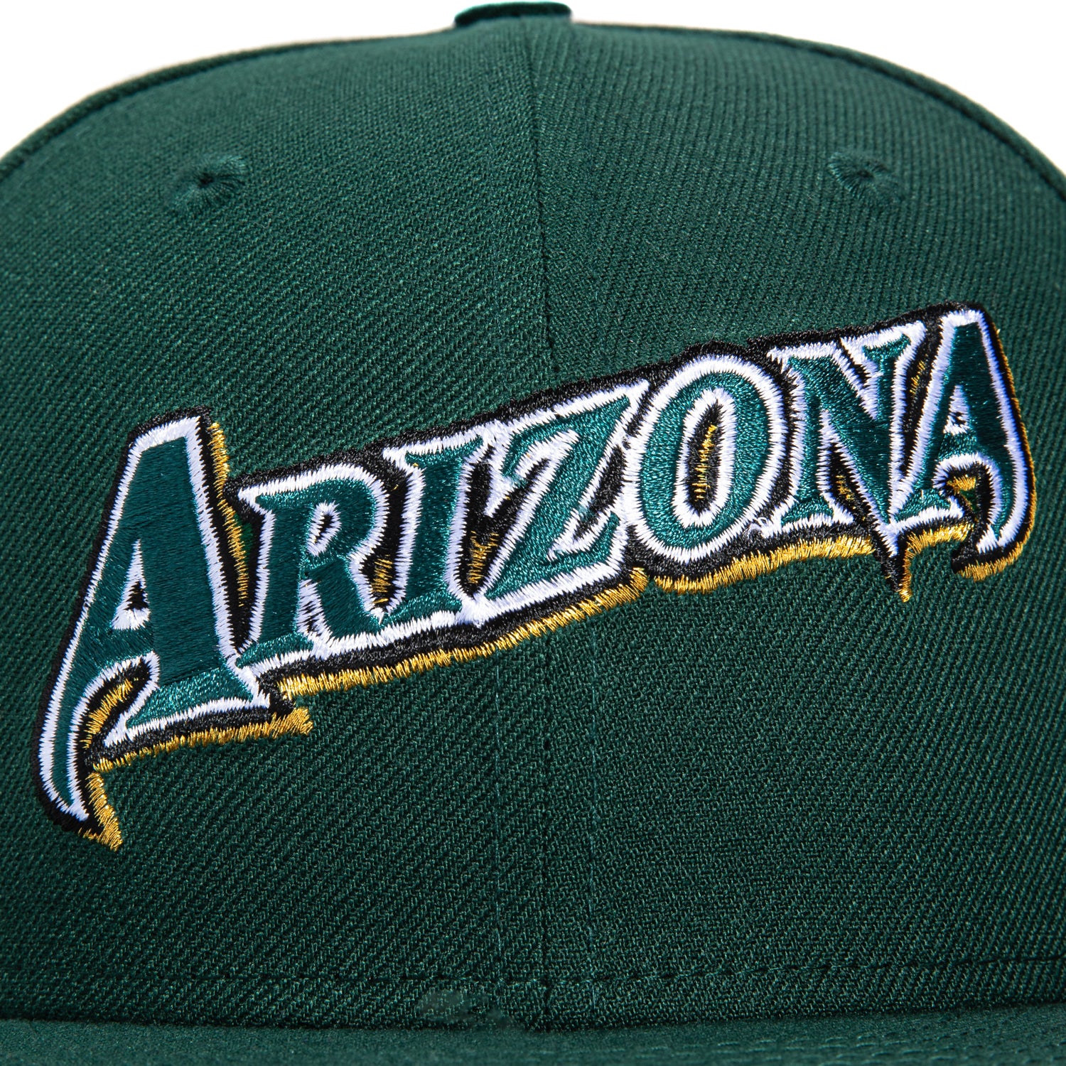 New Era 59Fifty Arizona Diamondbacks Inaugural Patch Word Hat - Green, Metallic Gold