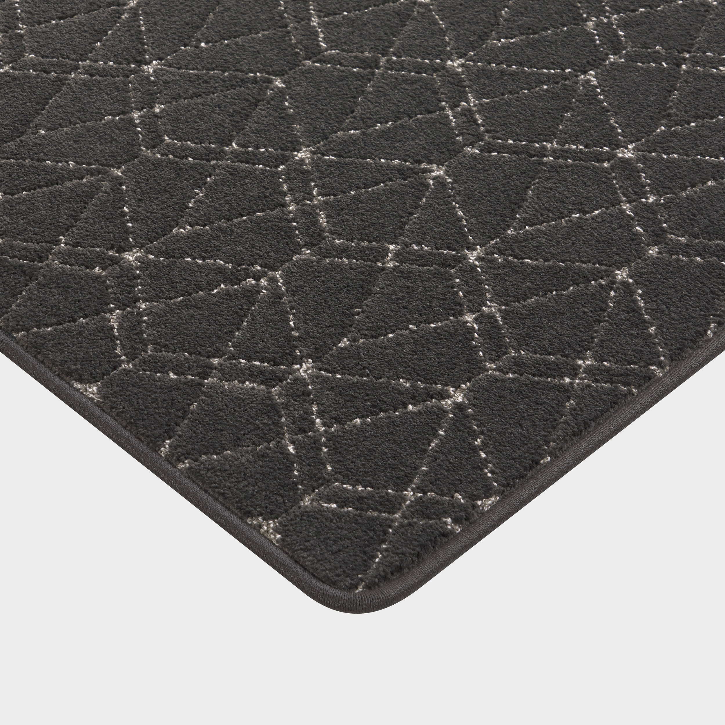 Vireo Geometric Custom Rug | Black