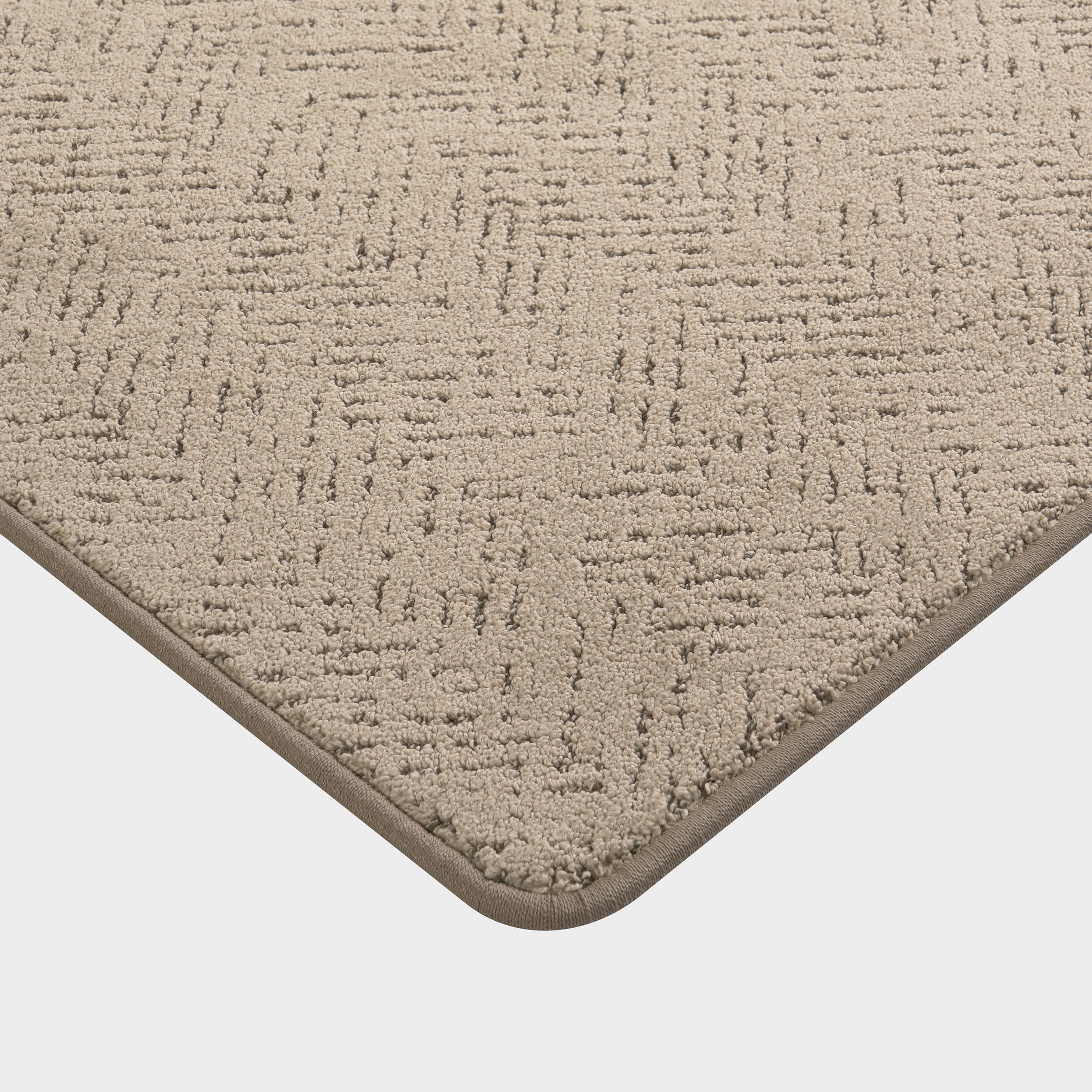 Avocet Distressed Chevron Custom Sample Rug | Brown