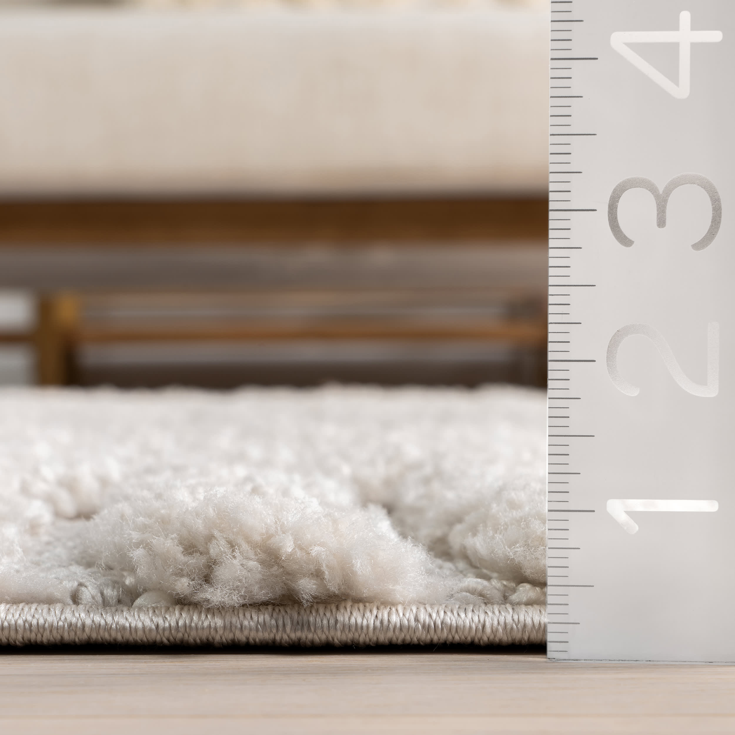 Ellie Traverse Shag Rug | Beige