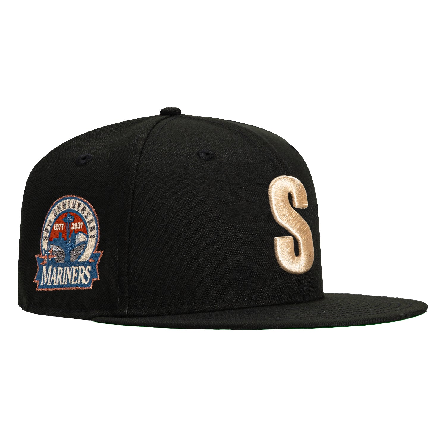 New Era 59Fifty Seattle Steelheads 30th Anniversary Patch Hat - Black, Ivory