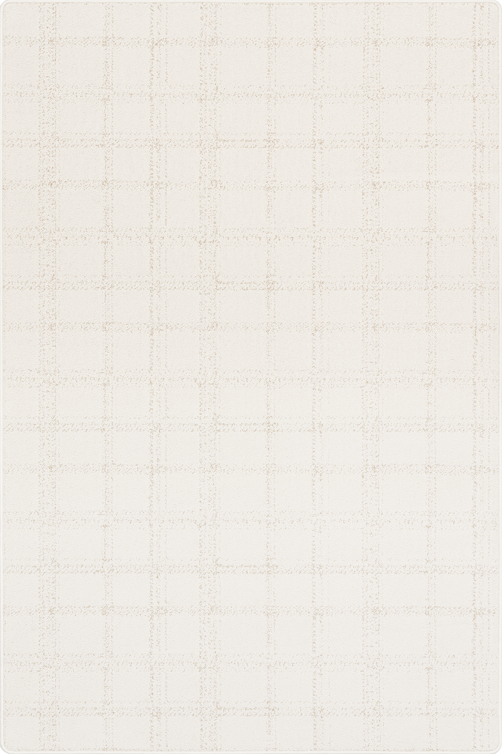 Lark Plaid Custom Rug | Light Beige