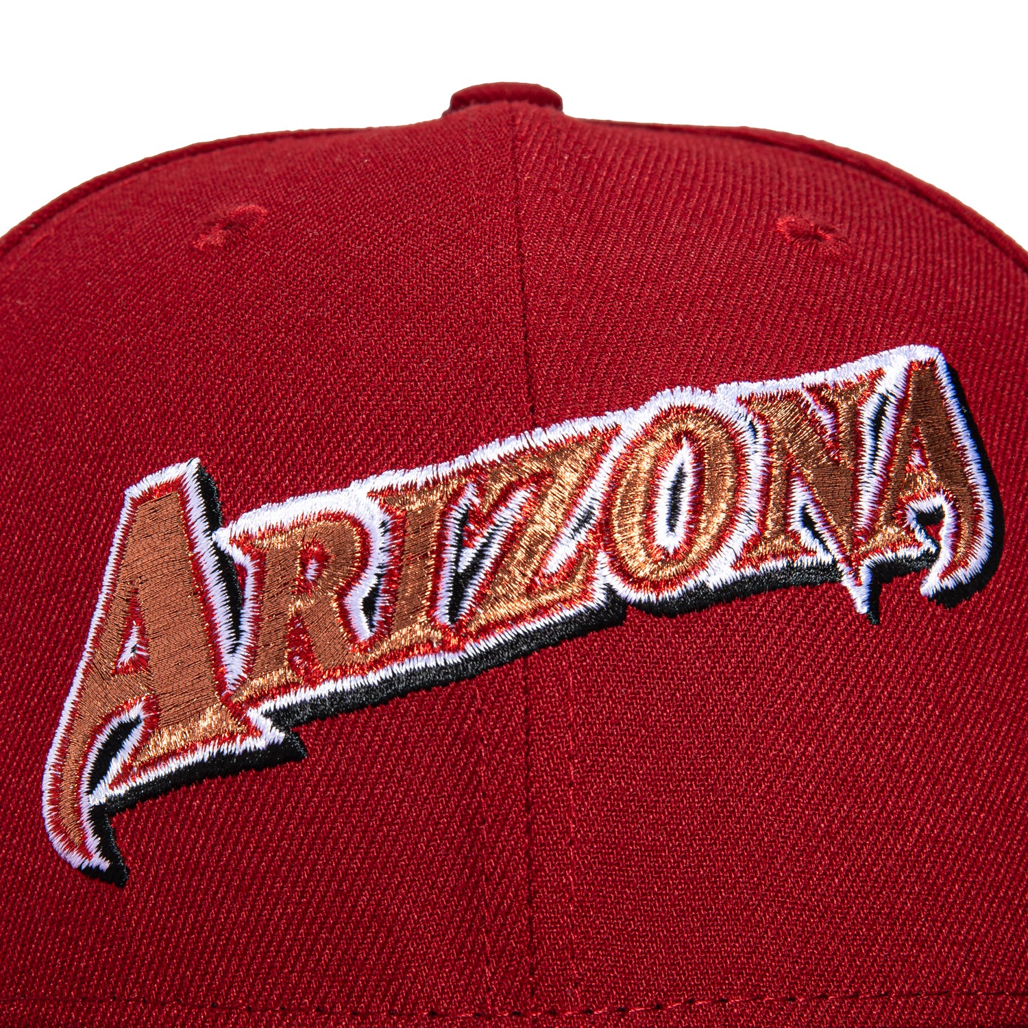 New Era 59Fifty Arizona Diamondbacks 25th Anniversary Patch Word Hat - Sedona Red, Black, Metallic Copper