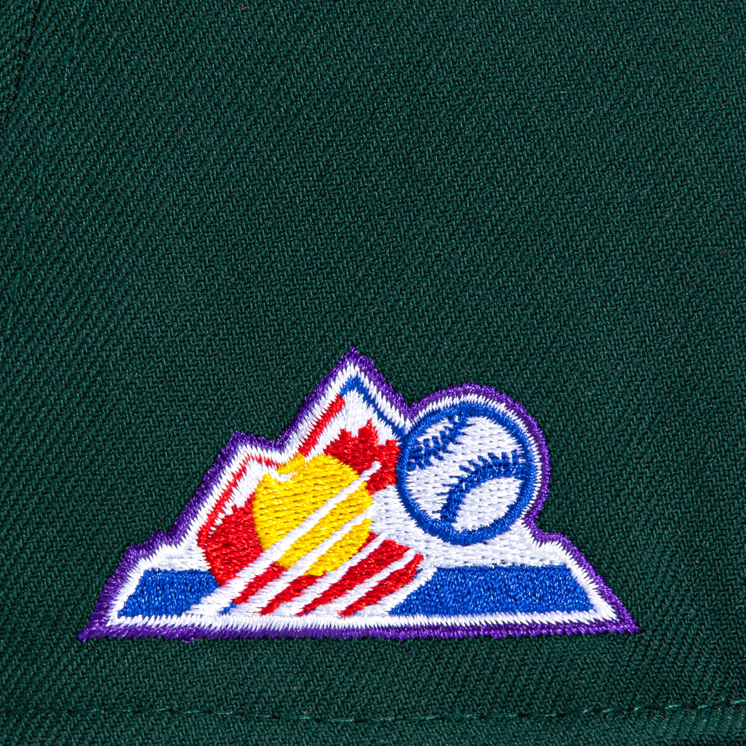 New Era 59Fifty Colorado Rockies BP Patch City Hat - Green, Purple