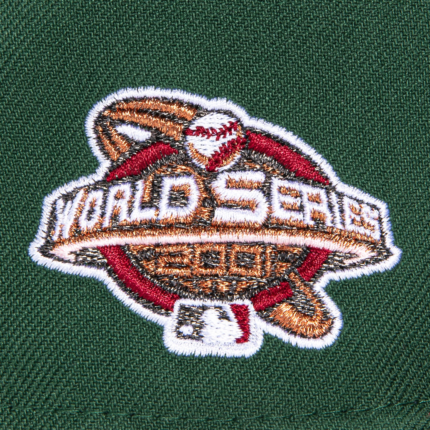 New Era 59Fifty Velvet Ham Arizona Diamondbacks 2001 World Series Patch D Hat - Green, Cardinal