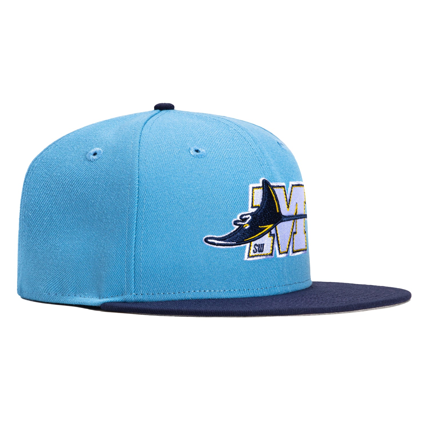 New Era 59Fifty Southwest Michigan Devil Rays Hat - Light Blue, Light Navy