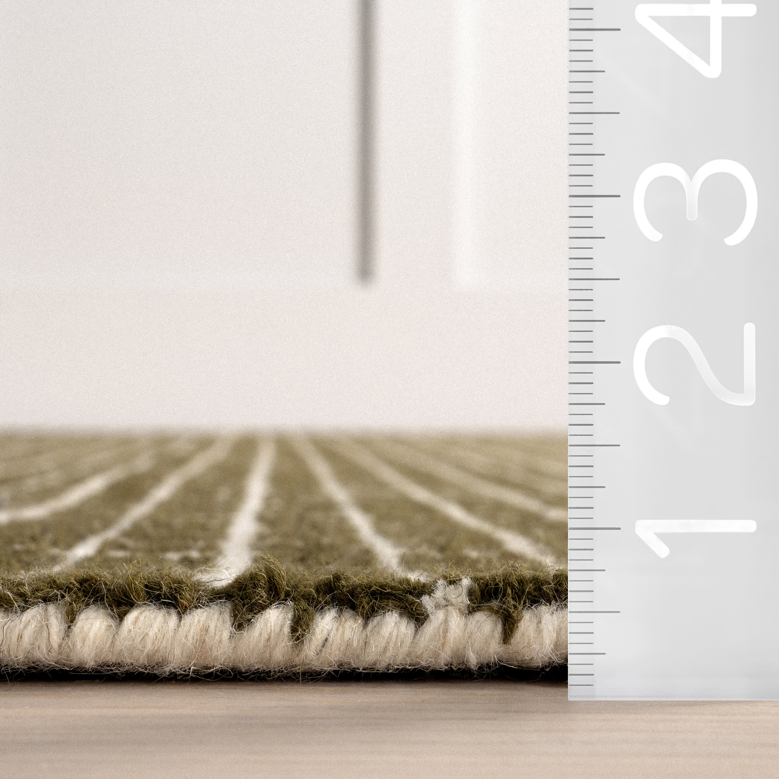 Melrose Checked Rug | Moss