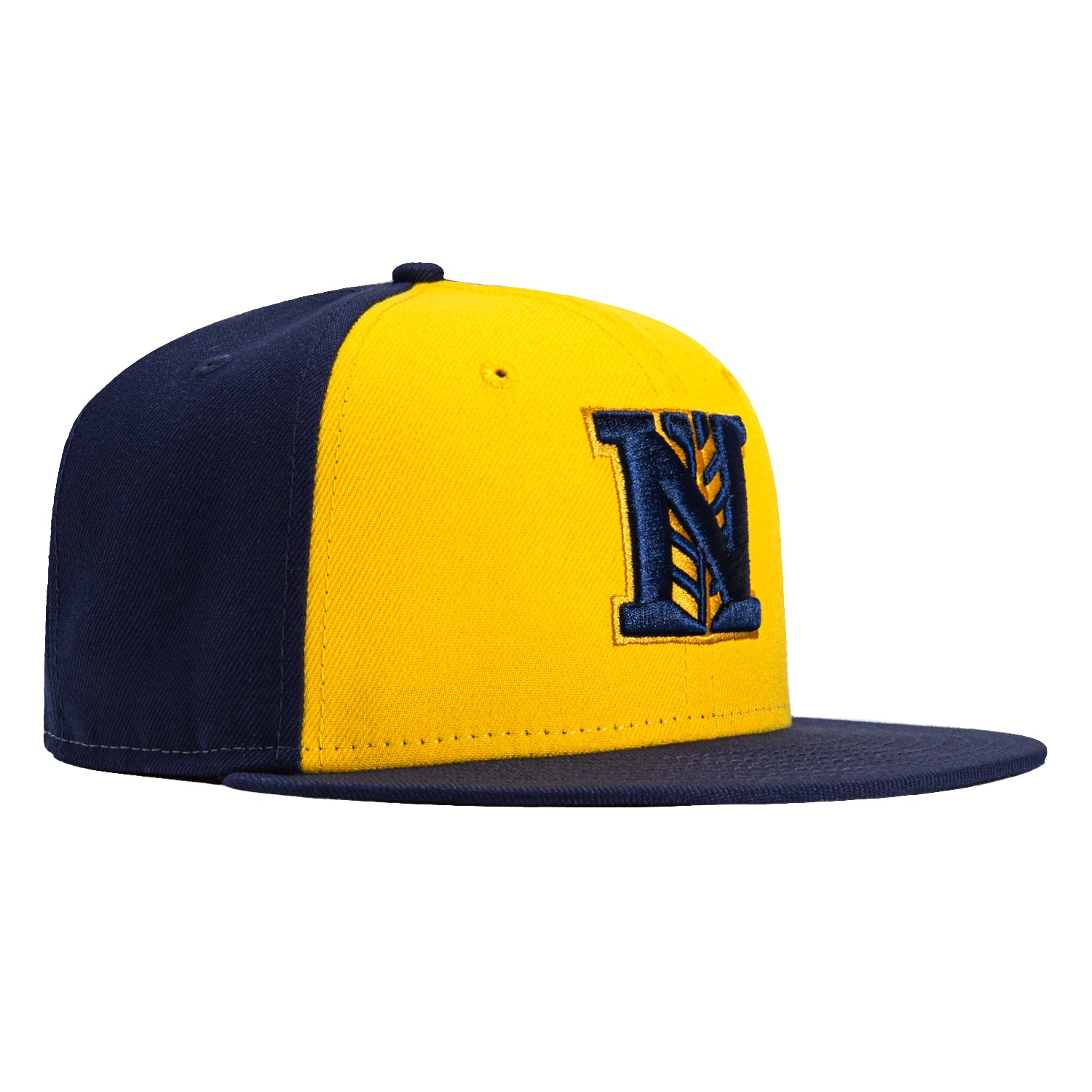 New Era 59Fifty Nashville Brewskis Rail Hat - Gold, Light Navy