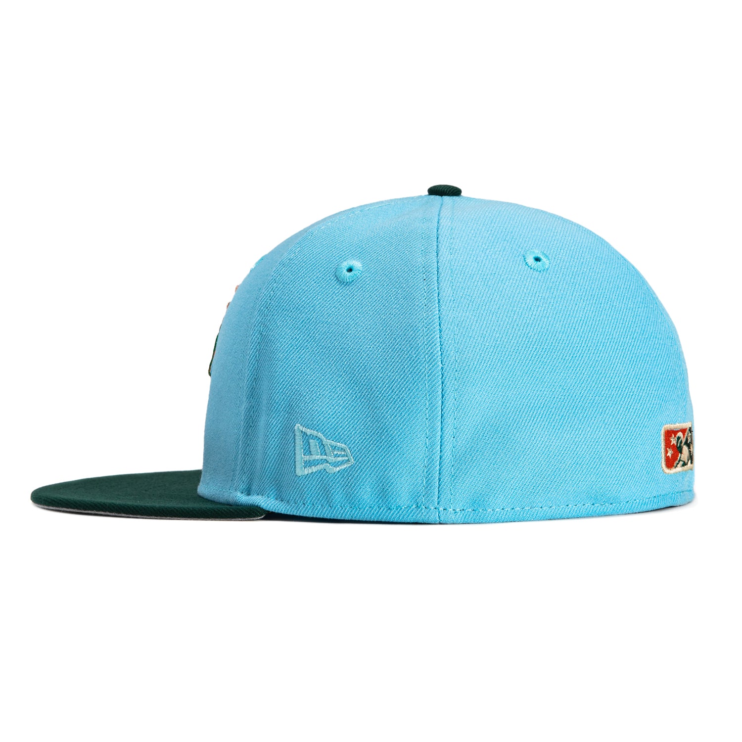 New Era 59Fifty Inland Empire 66ers Redlands Pickers Patch Hat - Light Blue, Green