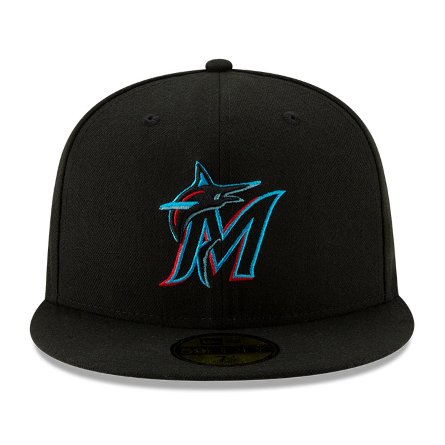 New Era 59Fifty Authentic Collection Miami Marlins Game Hat - Black