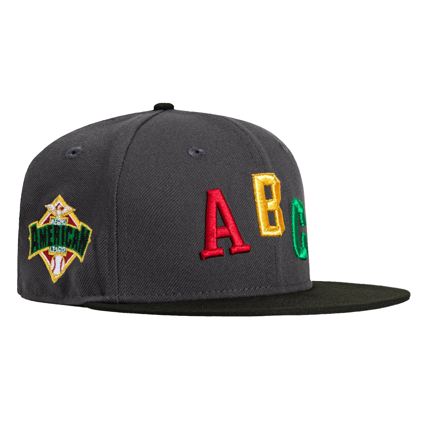 New Era 59Fifty Atlanta Crackers Negro American League Patch Hat - Graphite, Black