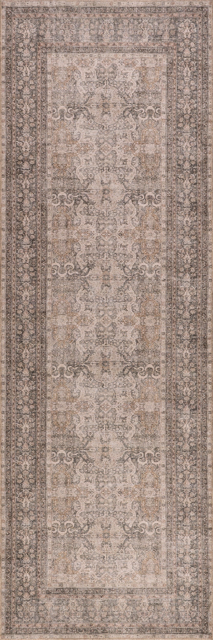 Avalon Antiqued Jute-Blend Rug | Dark Beige