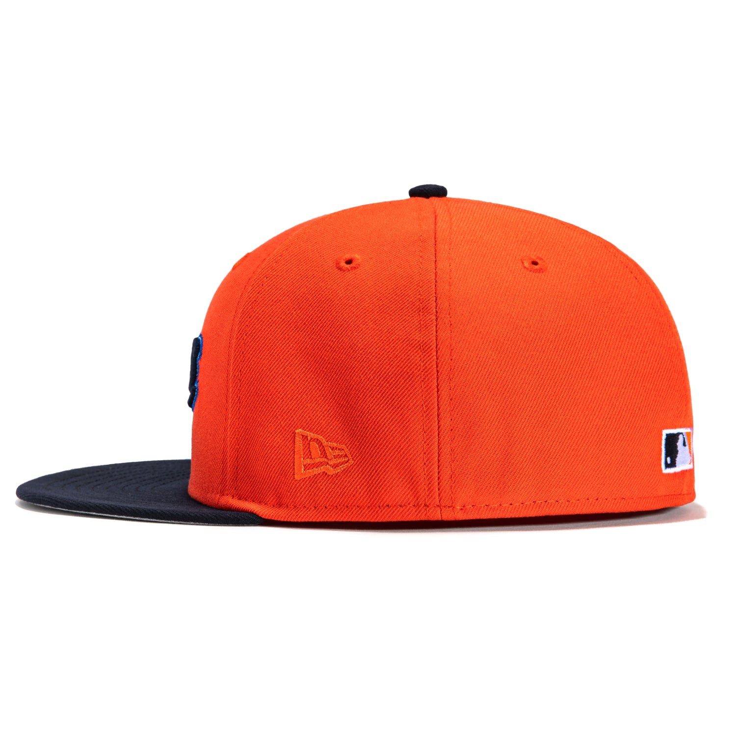 New Era 59Fifty Houston Astros 45 Years Patch Word Hat - Orange, Navy