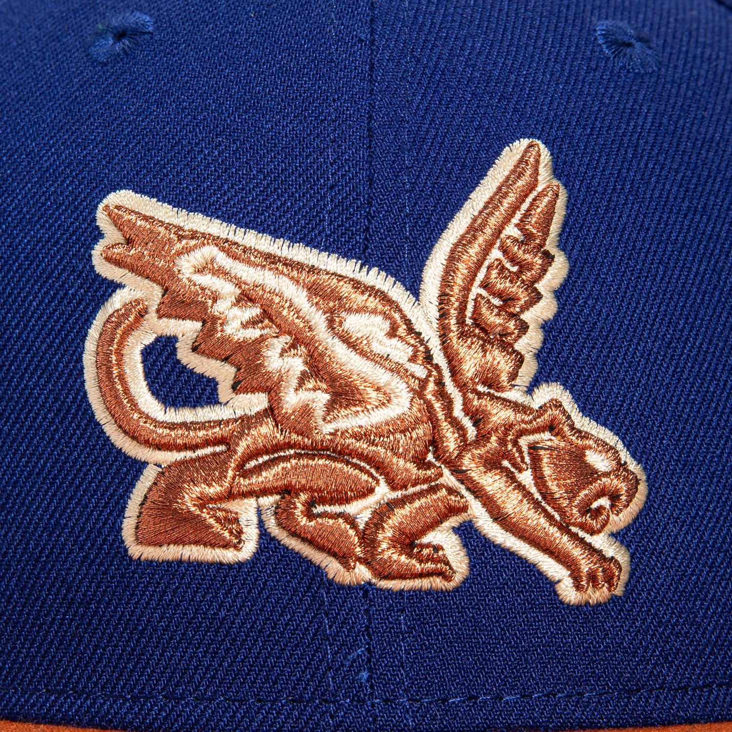 New Era 59Fifty Texas Rangers 2024 All Star Game Patch Peagle Hat - Royal, Burnt Orange, Metallic Copper