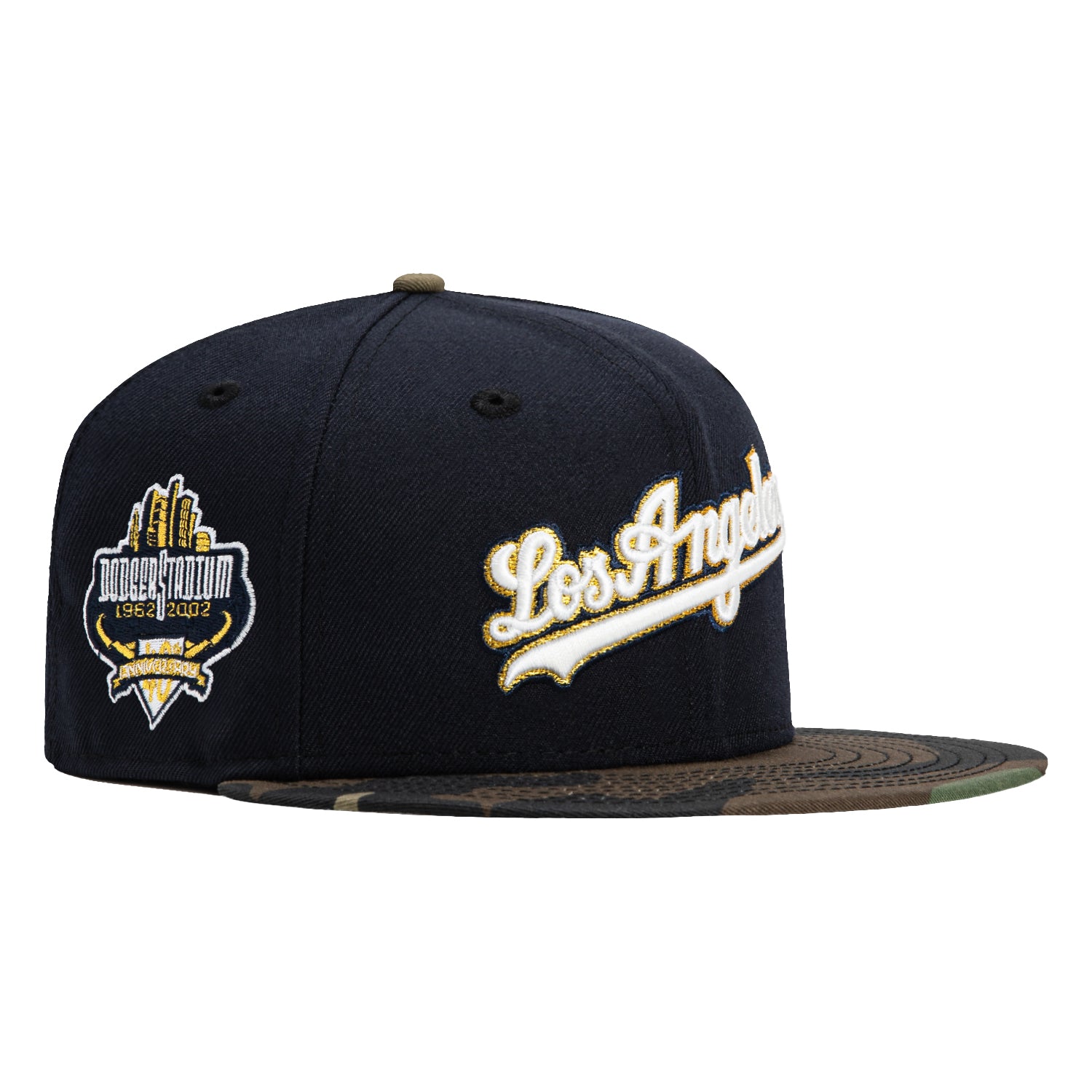 New Era 59Fifty Los Angeles Dodgers 40th Anniversary Stadium Patch Script Hat - Navy, Camo