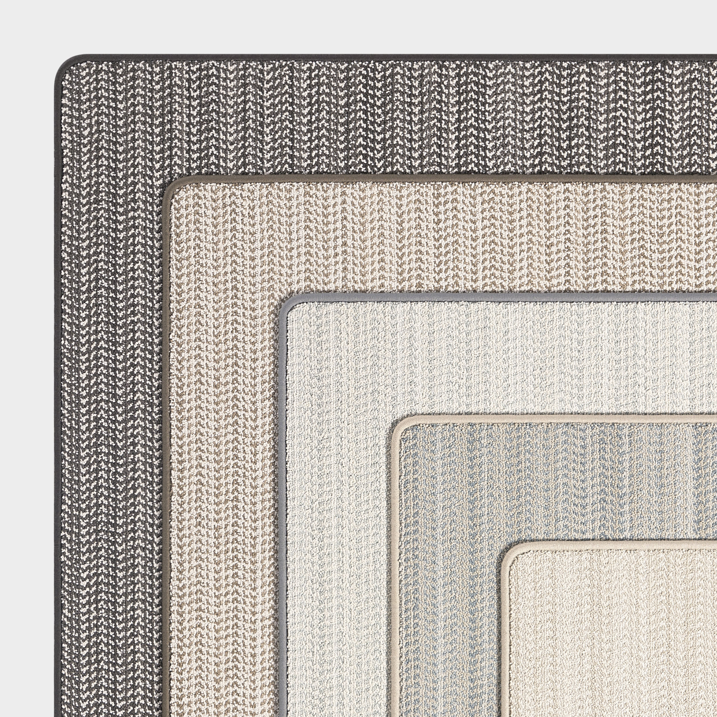 Martin Micro-Chevron Custom Sample Rug | Light Brown