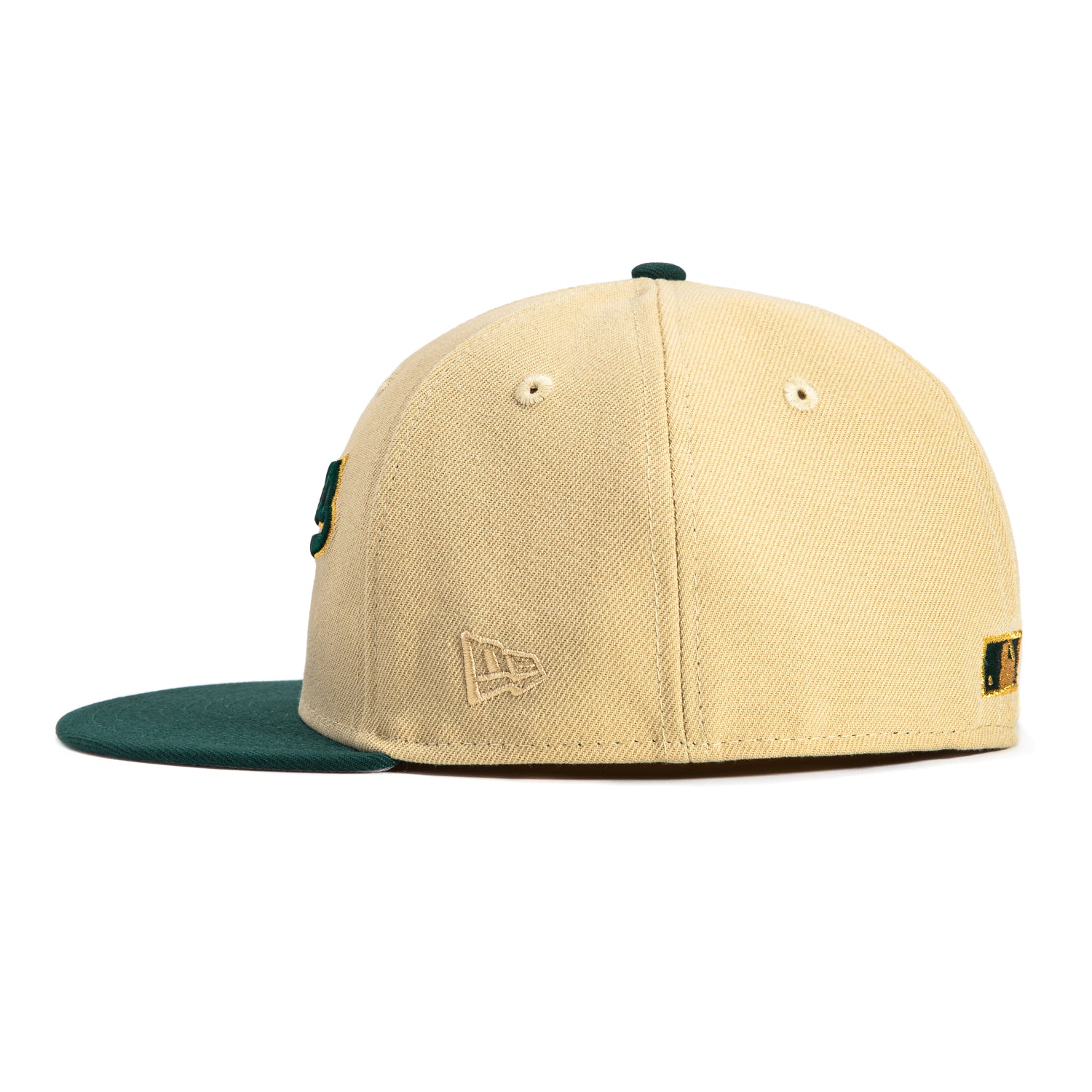 New Era 59Fifty Daddy Daughter Cleveland Guardians Jacobs Field Patch Hat - Tan, Green