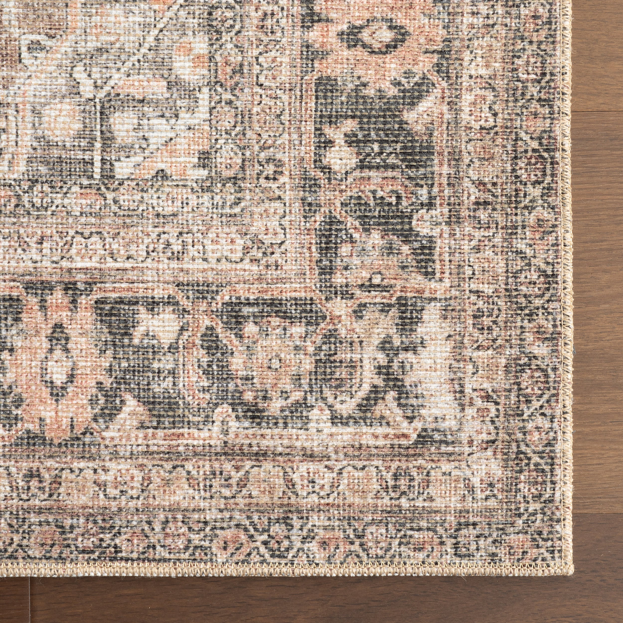 Red Bank Antiqued Jute-Blend Rug | Light Brown