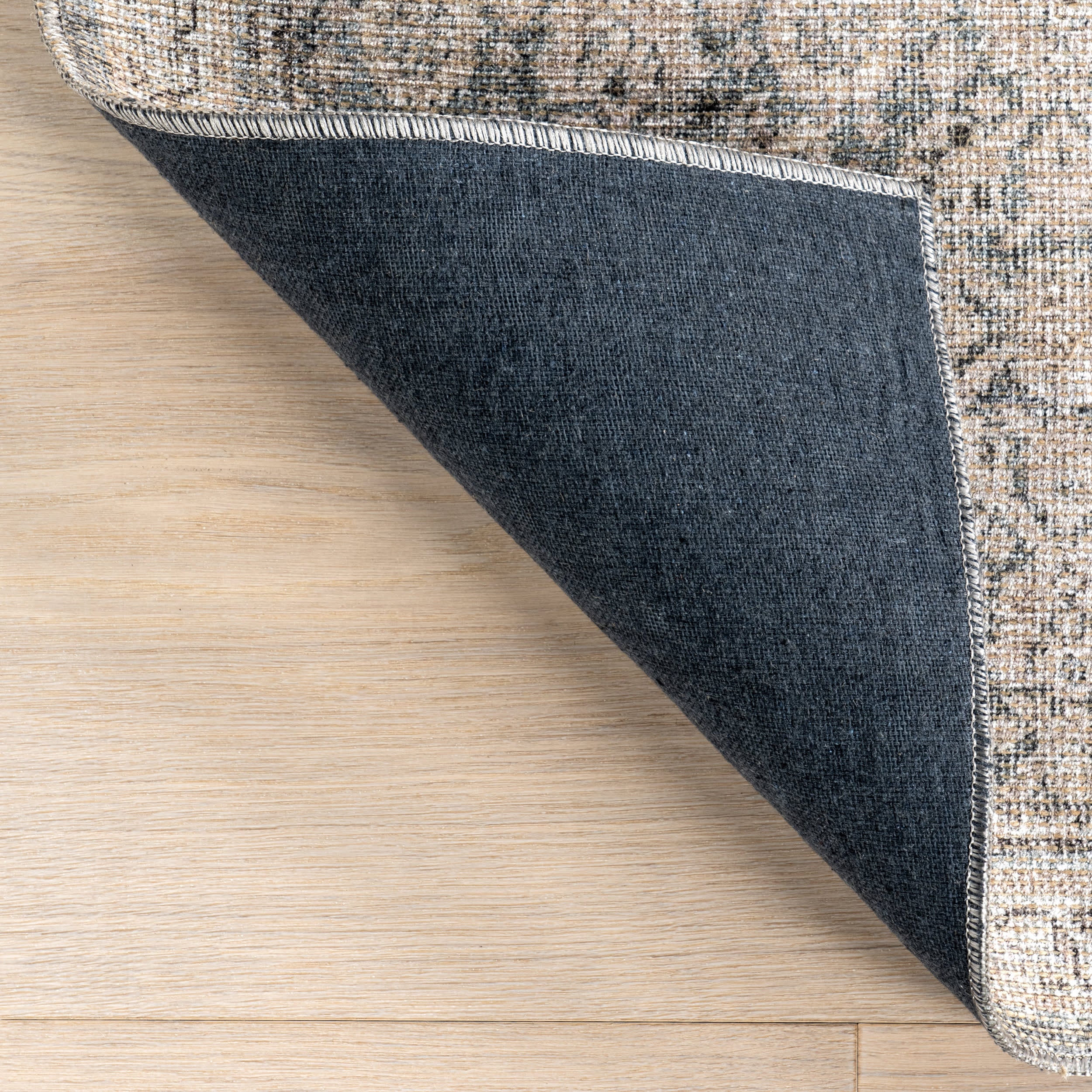 Morristown Antiqued Jute-Blend Rug | Grey