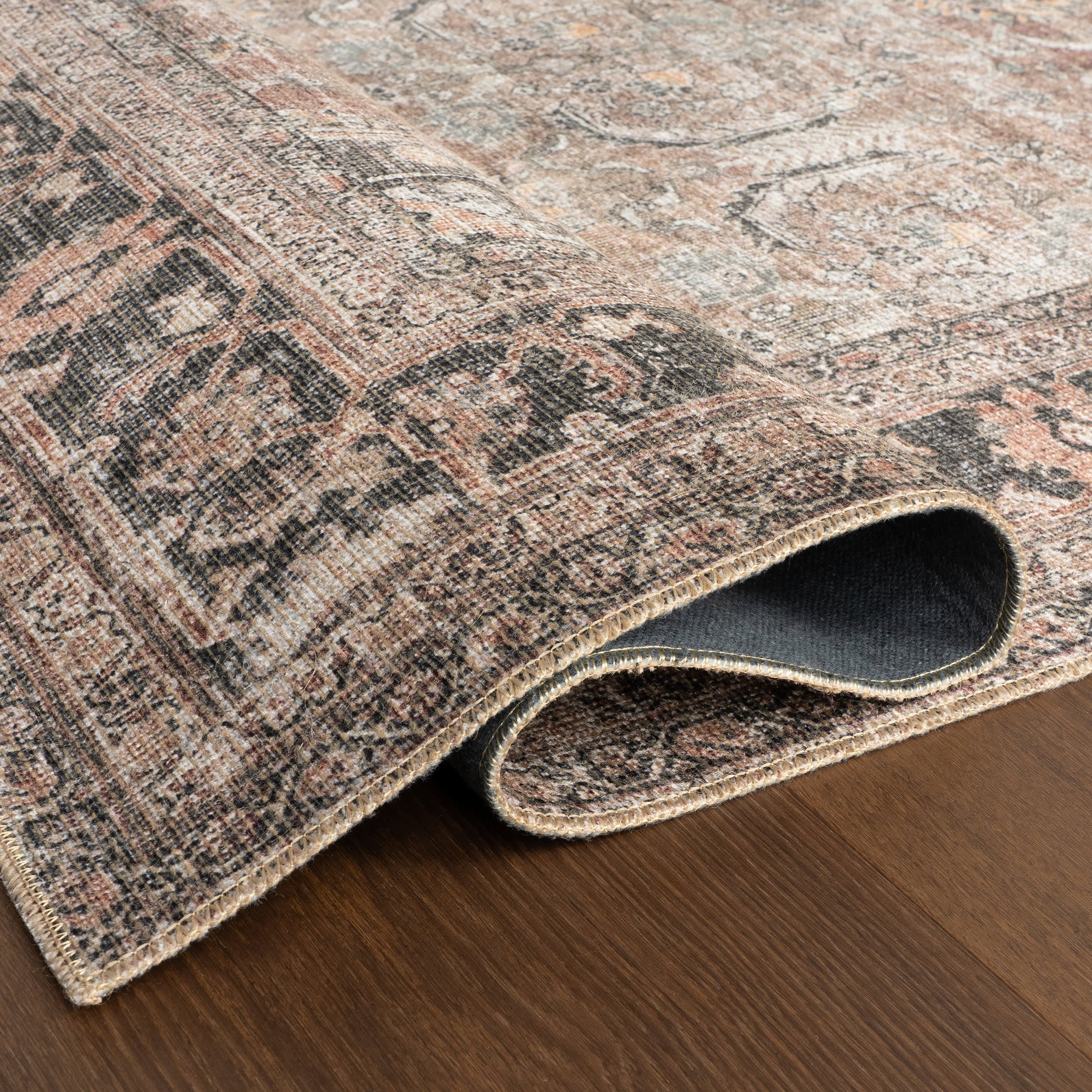 Red Bank Antiqued Jute-Blend Rug | Light Brown