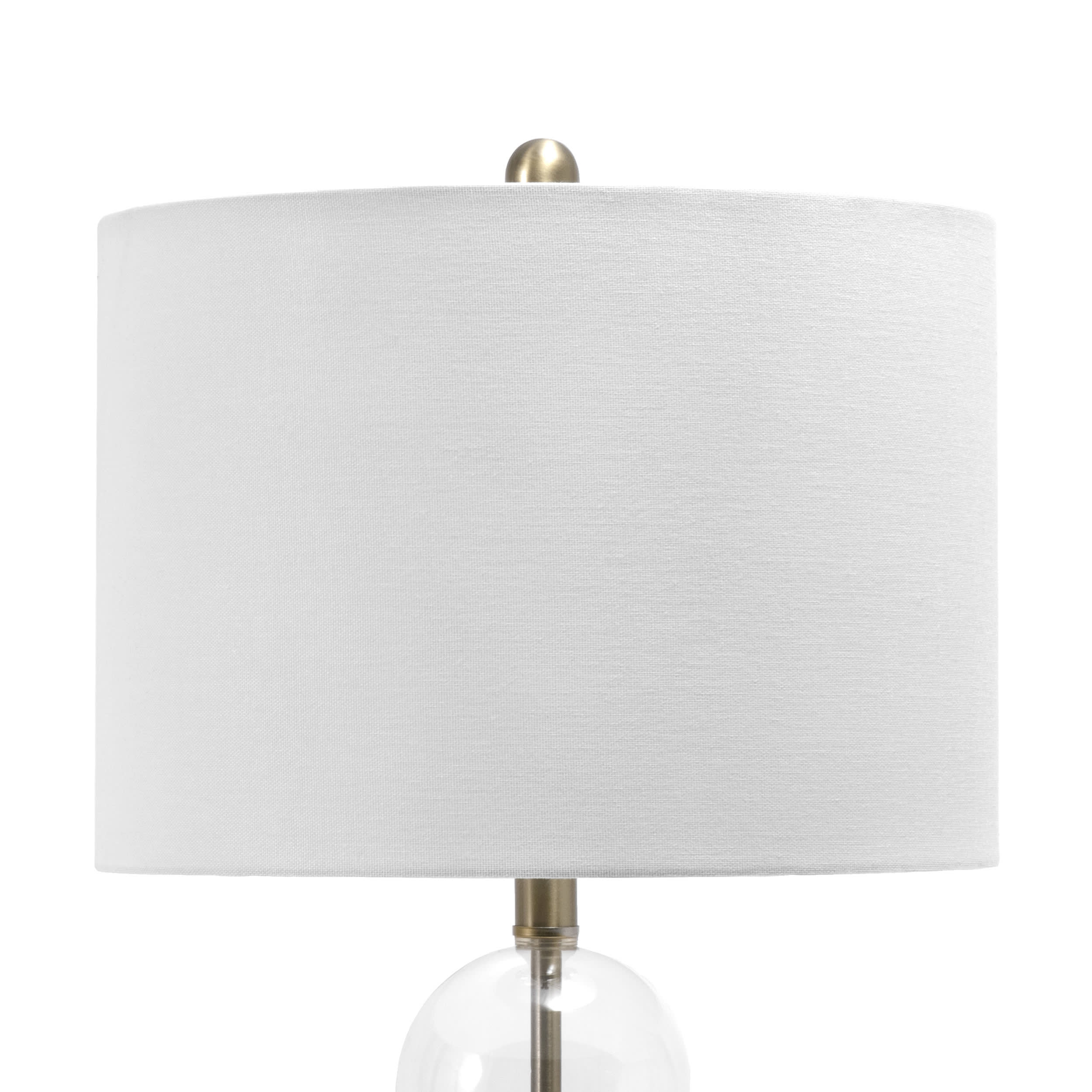 28-inch Tubular Glass Table Lamp | Gold