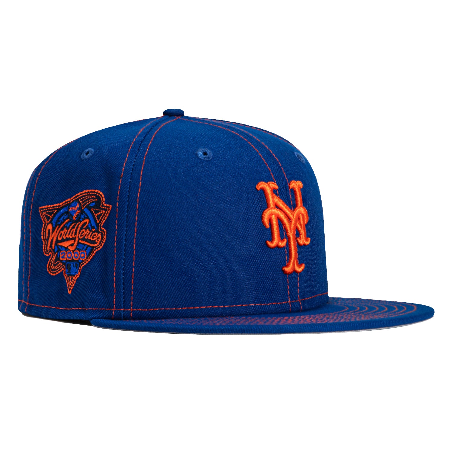 New Era 59Fifty Contrast Stitch New York Mets 2000 World Series Patch Hat - Royal