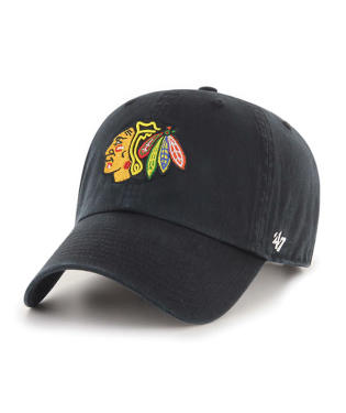 47 Brand Chicago Blackhawks OTC Cleanup Adjustable Hat - Black