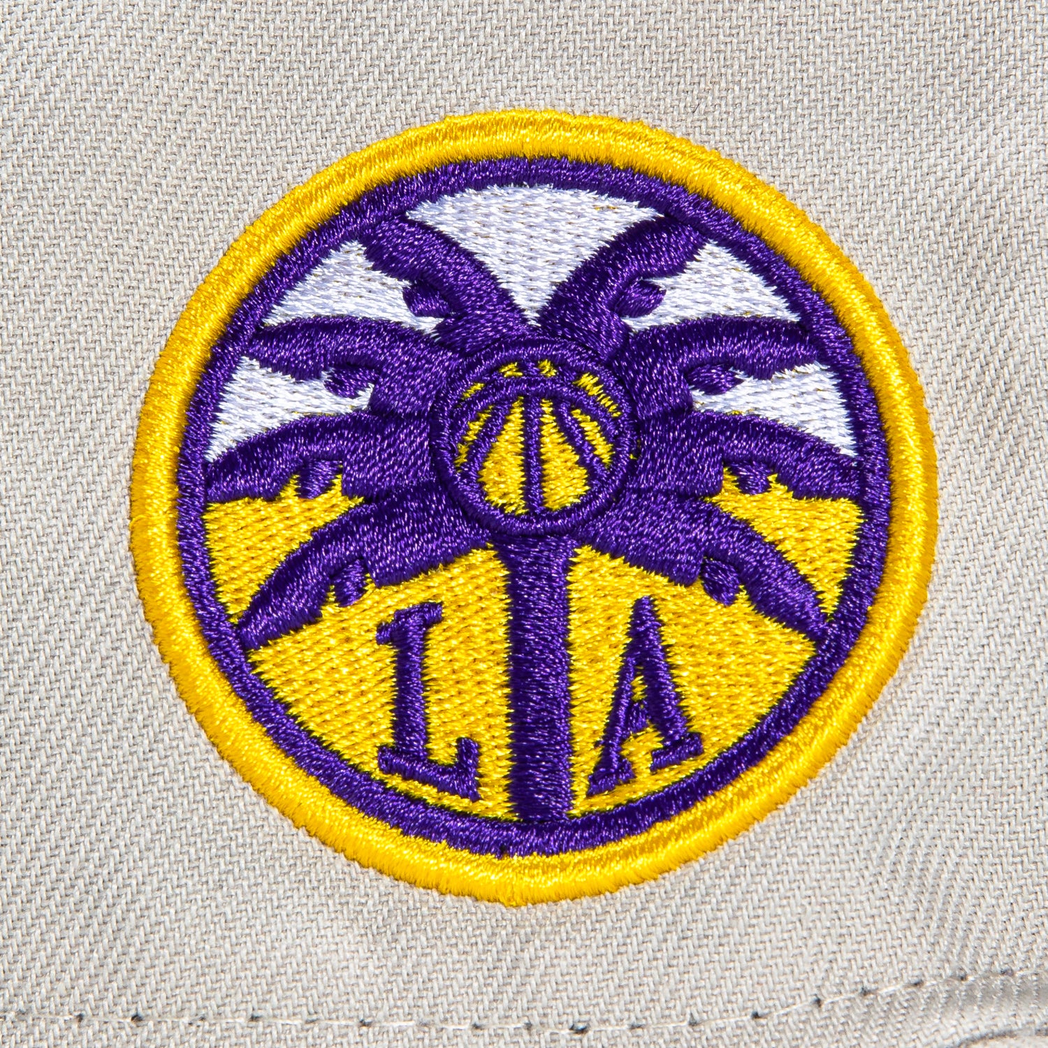 New Era 59Fifty Flawless Los Angeles Sparks Logo Patch WNBA Logo Hat - Stone, Light Orange