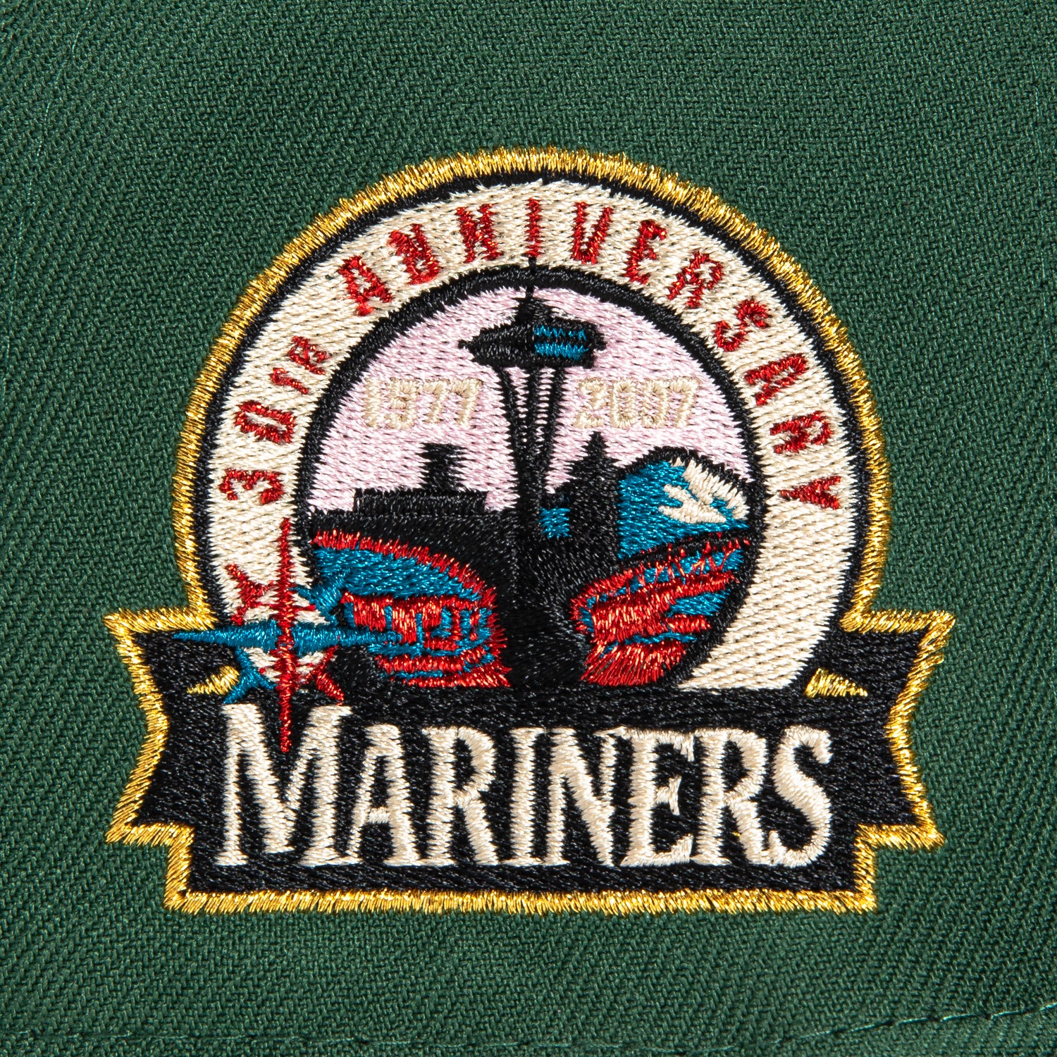 New Era 59Fifty Seattle Mariners 30th Anniversary Patch Hat - Green, Black, Indigo, Red