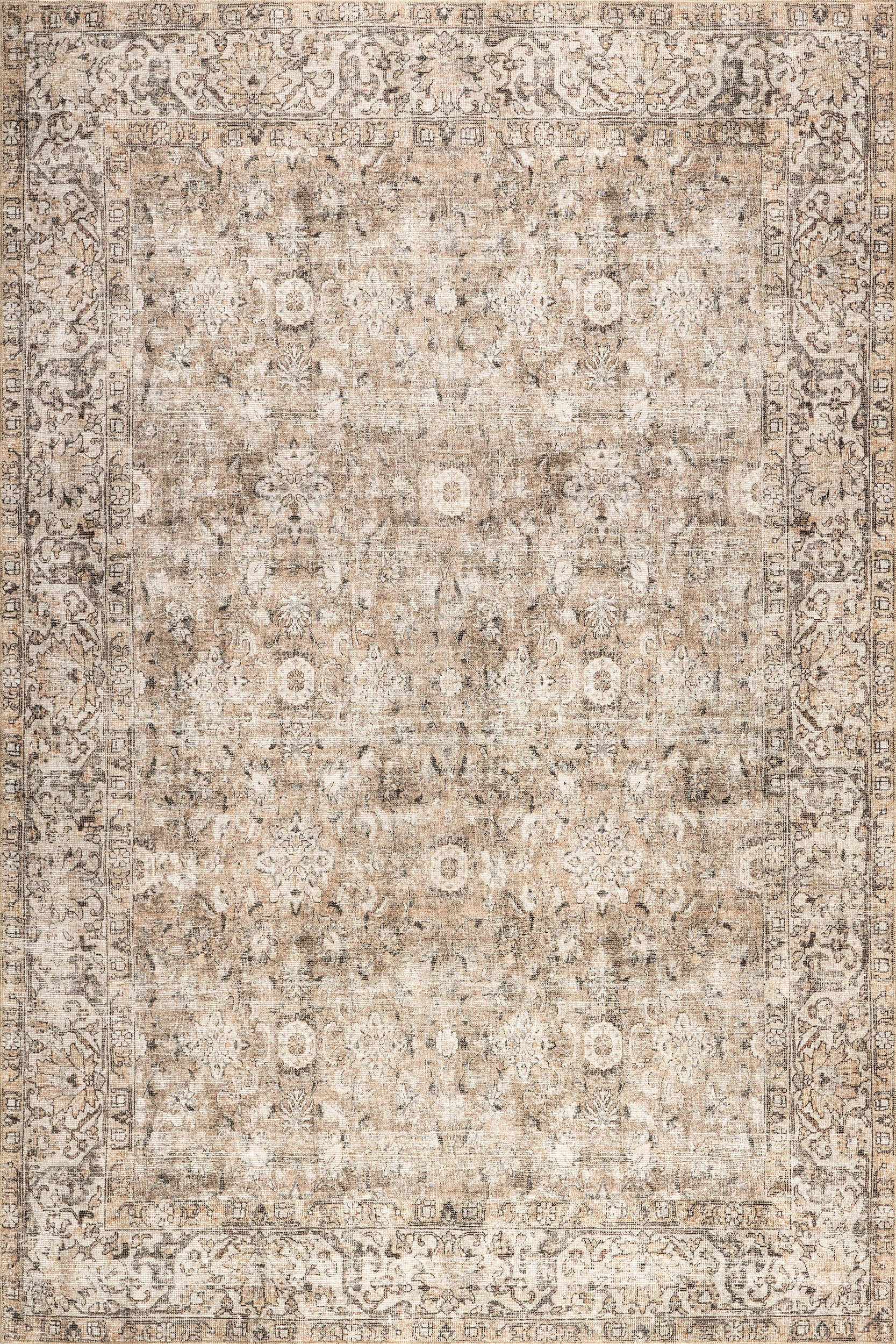 Westfield Antiqued Jute-Blend Rug | Dark Beige