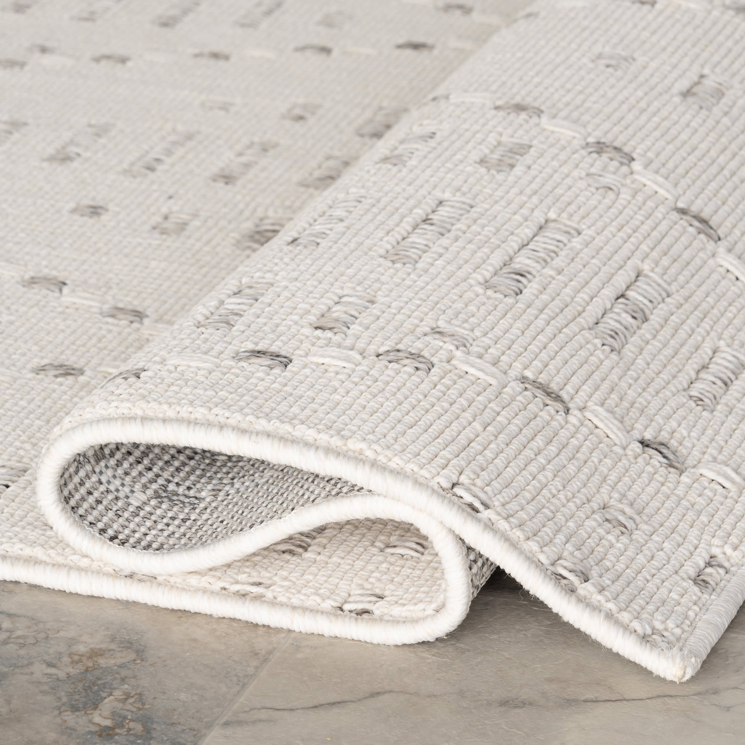 Maci Shaded Trellis Indoor/Outdoor Rug | Cream