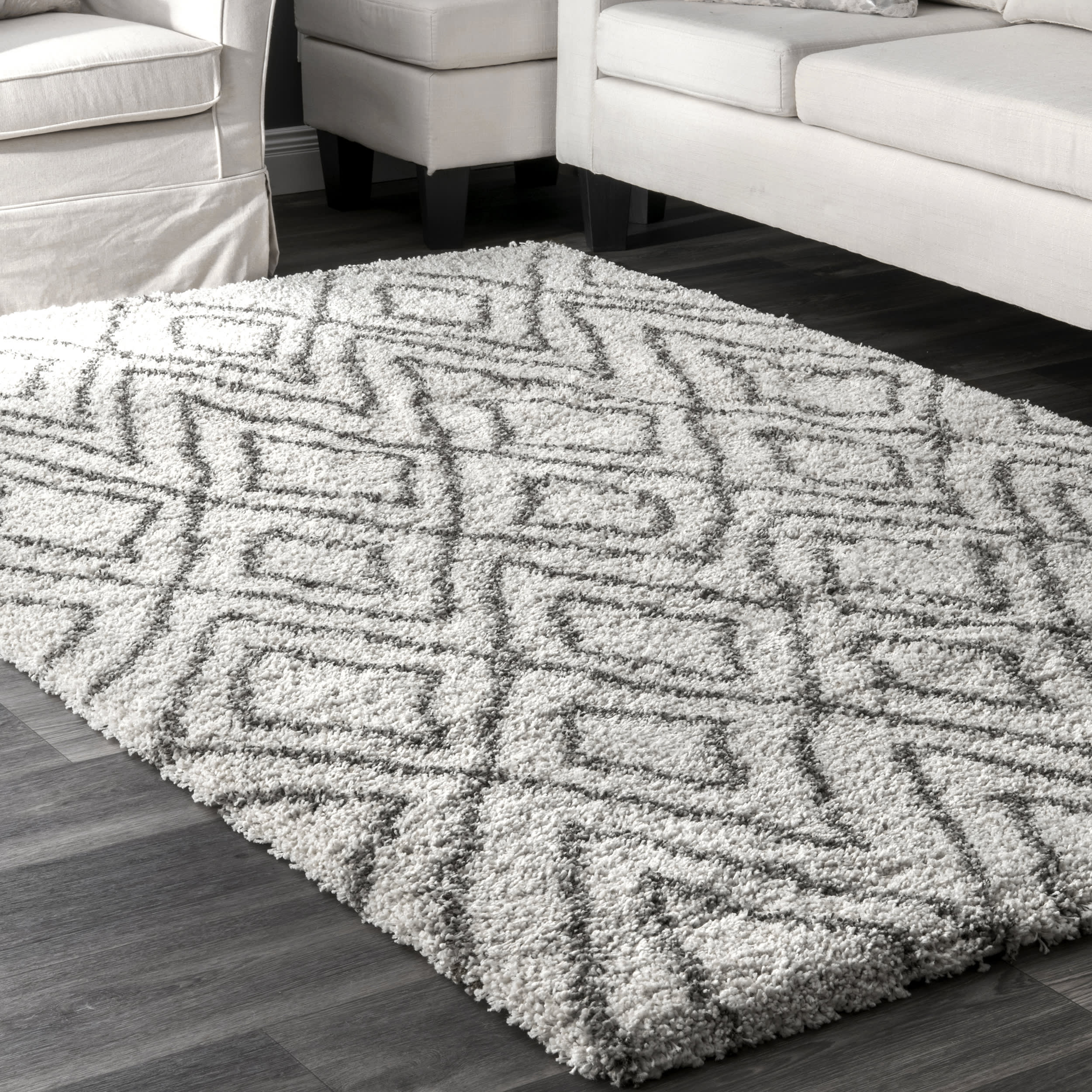 Moroccan Diamond Rug | Ivory