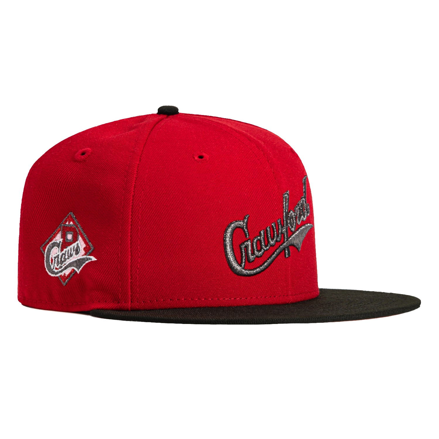 New Era 59Fifty Pittsburgh Crawfords Logo Patch Hat - Red, Black