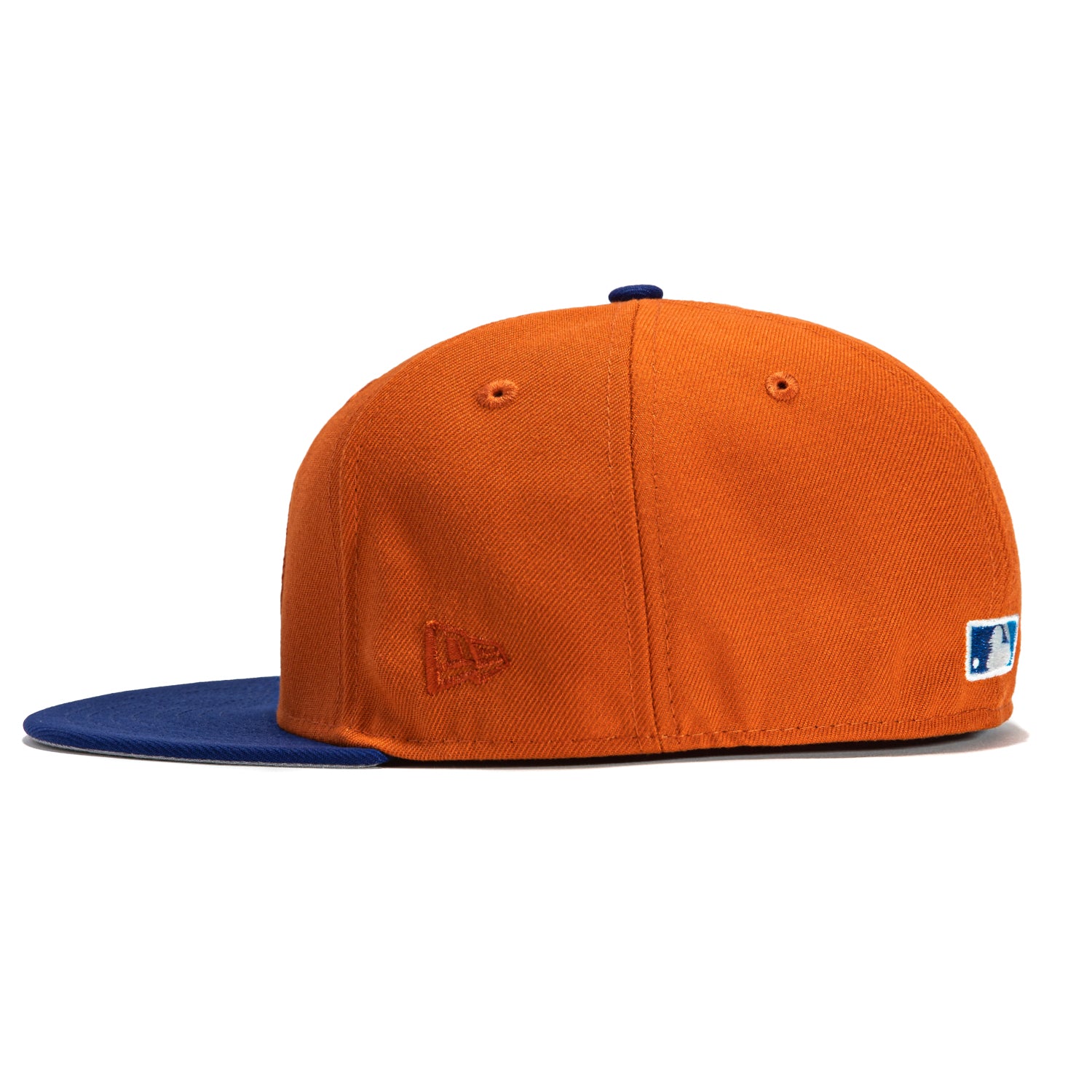 New Era 59Fifty Cleveland Guardians Progressive Field Patch Script Hat - Burnt Orange, Royal