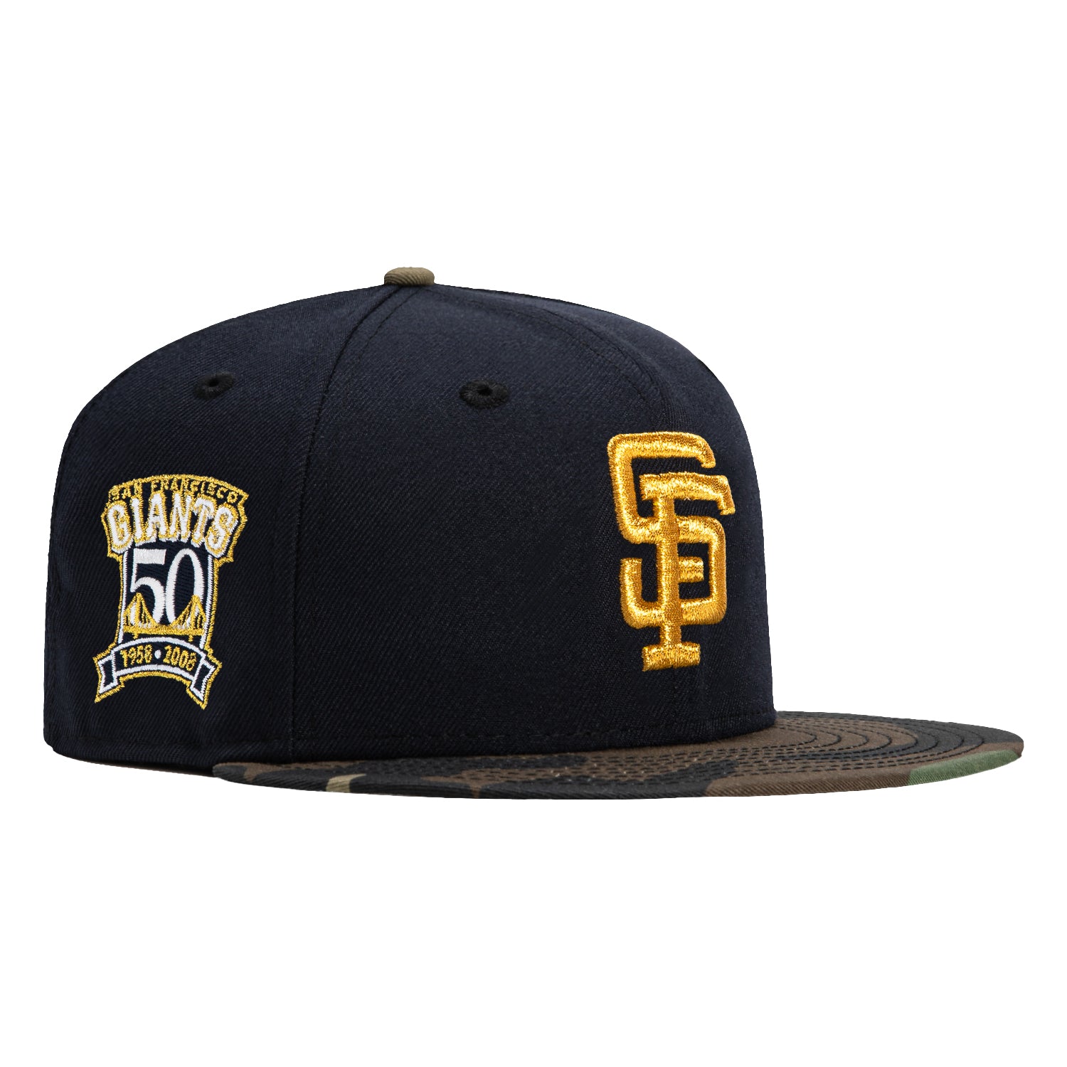 New Era 59Fifty San Francisco Giants 50th Anniversary Patch Hat - Navy, Camo