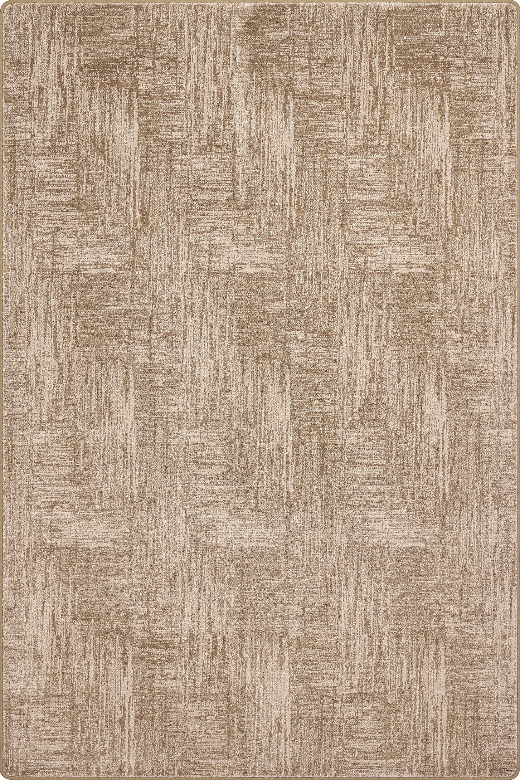 Finch Crosshatch Custom Rug | Brown