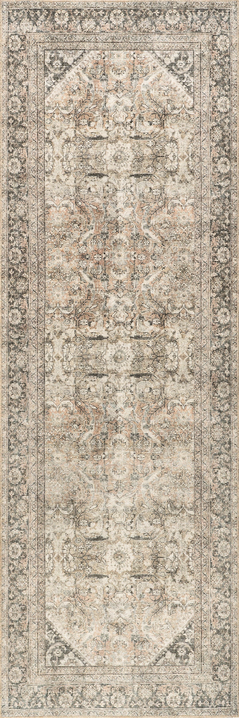 Frenchtown Antiqued Jute-Blend Rug | Dark Beige