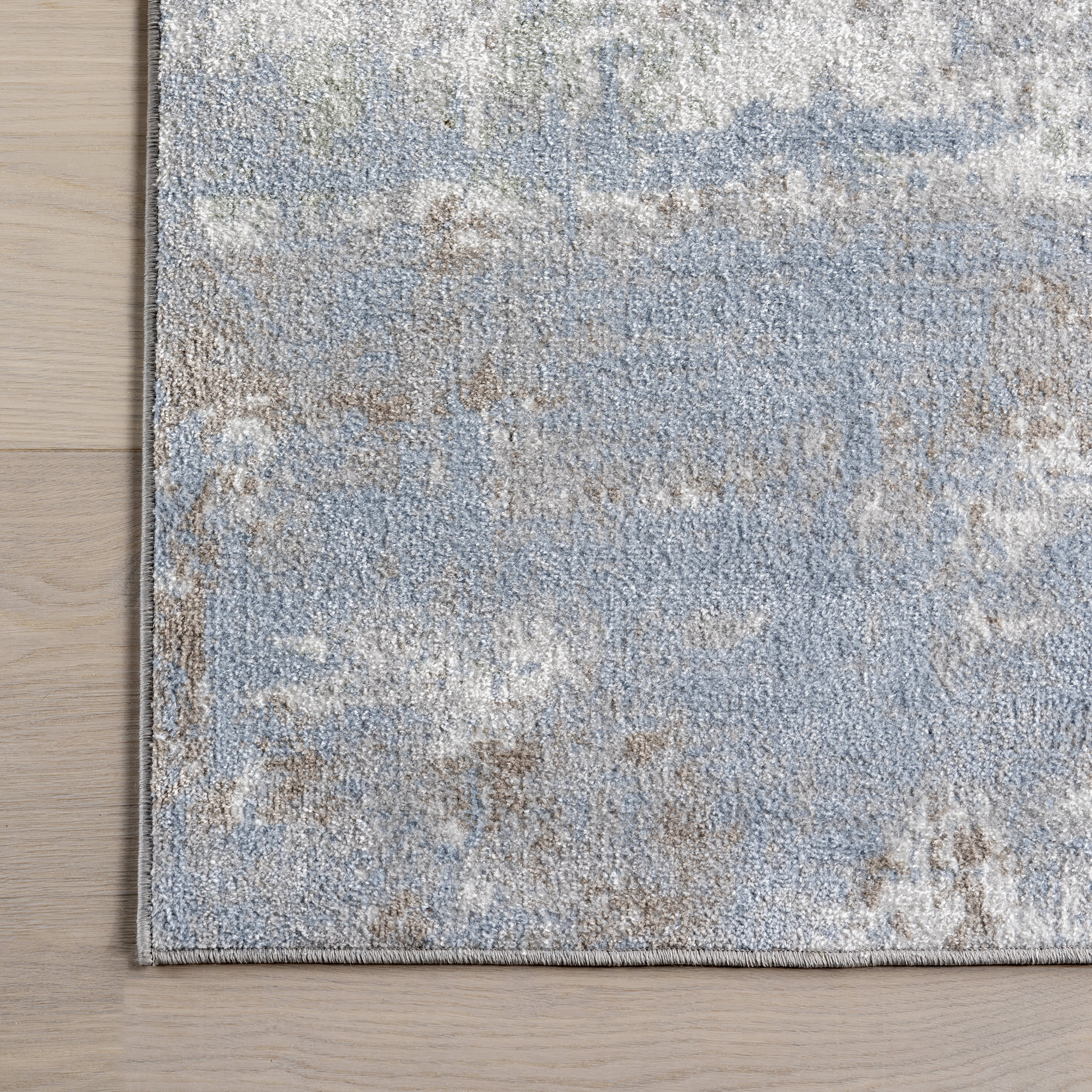 Patty Washable Rainy Days Rug | Blue