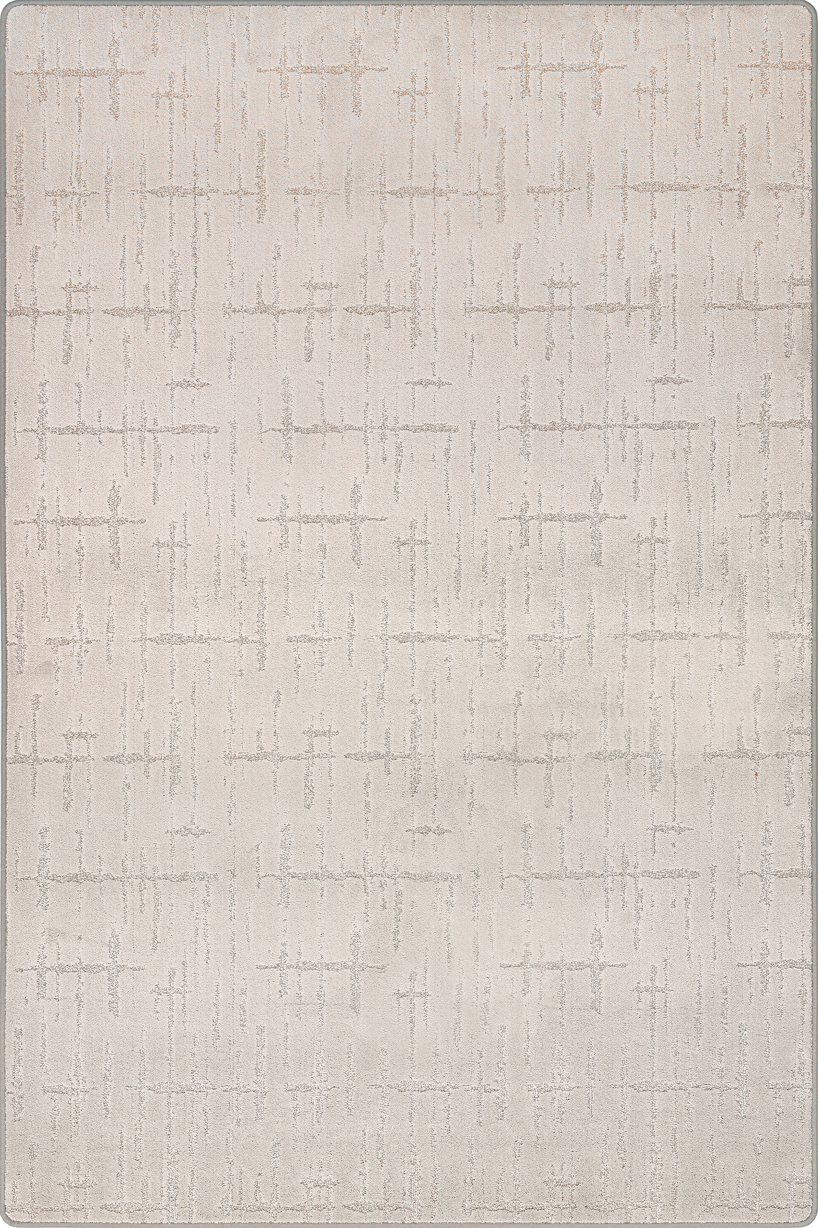 Ibis Crosshatch Custom Sample Rug | Light Grey