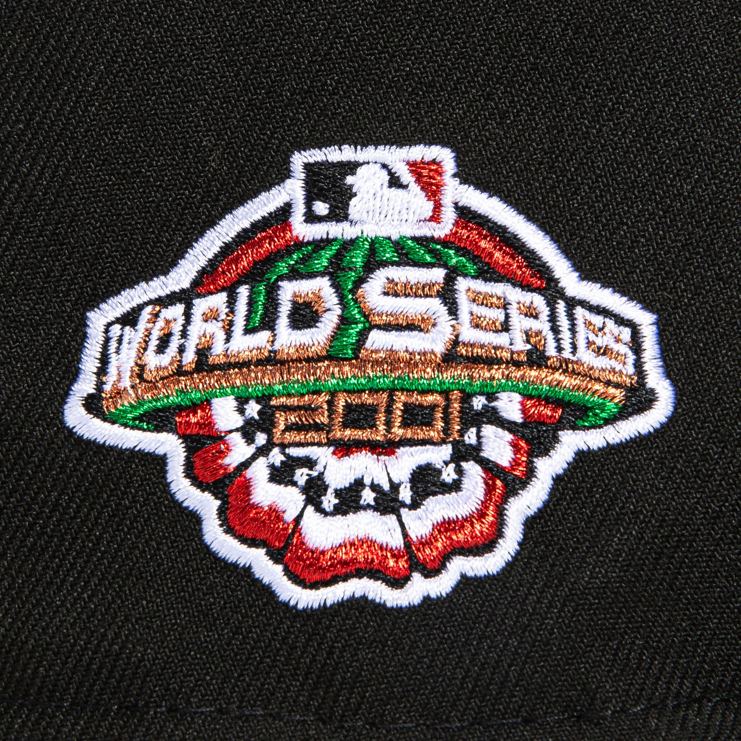 New Era 59Fifty Garden of Eden Arizona Diamondbacks 2001 World Series Patch D Hat - Black, Green