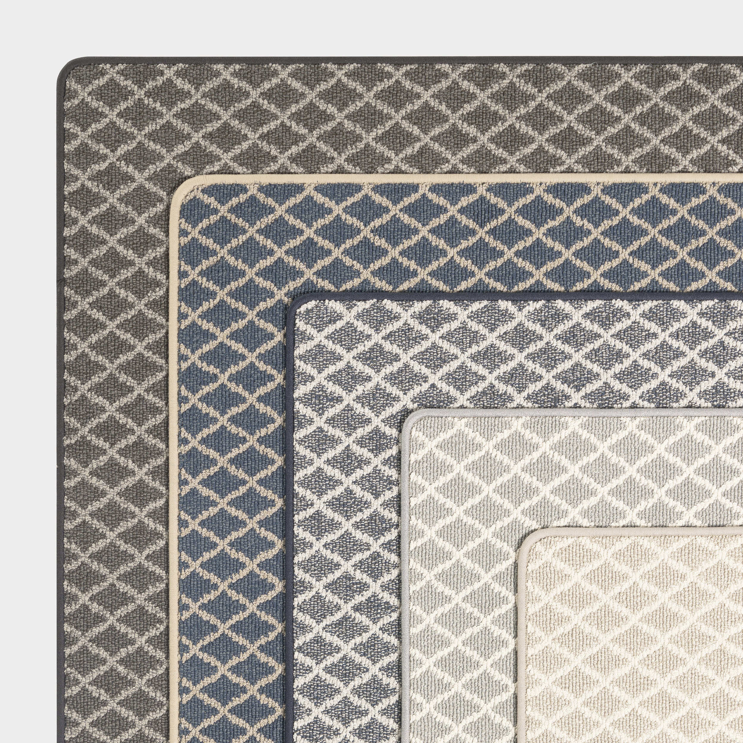 Kittiwake Micro-Trellis Custom Sample Rug | Grey