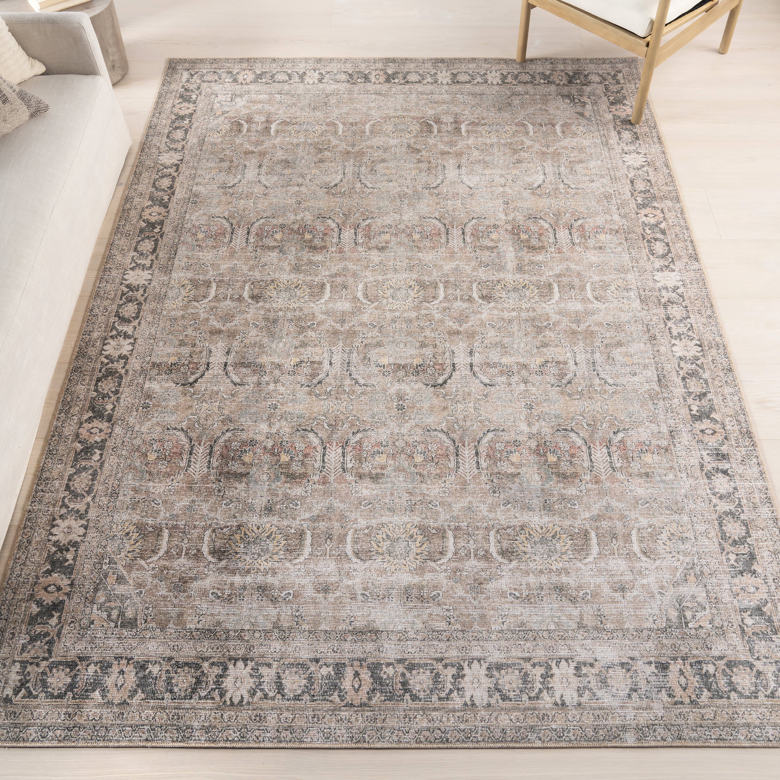 Red Bank Antiqued Jute-Blend Rug | Brown