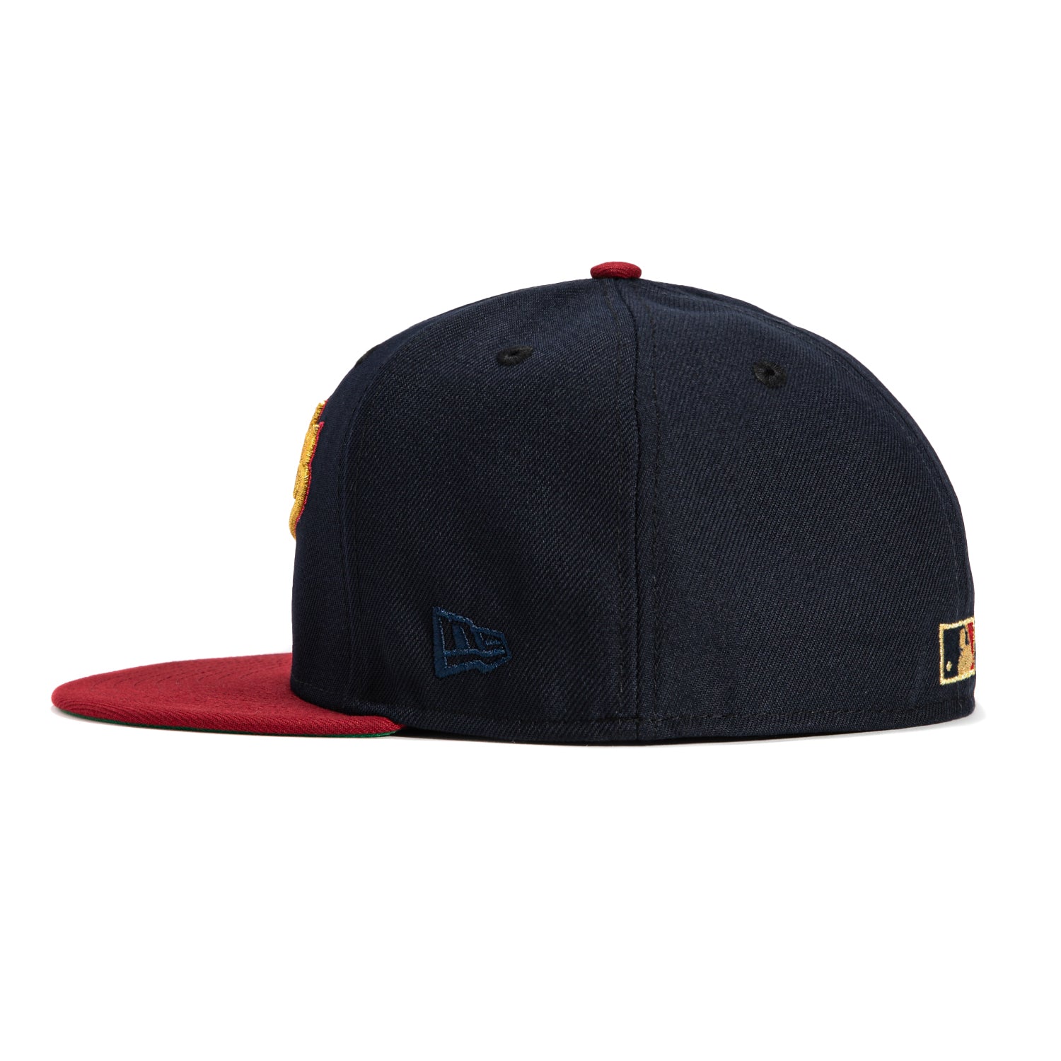 New Era 59Fifty Baltimore Orioles 25th Anniversary Stadium Patch Script Hat - Navy, Red, Metallic Gold