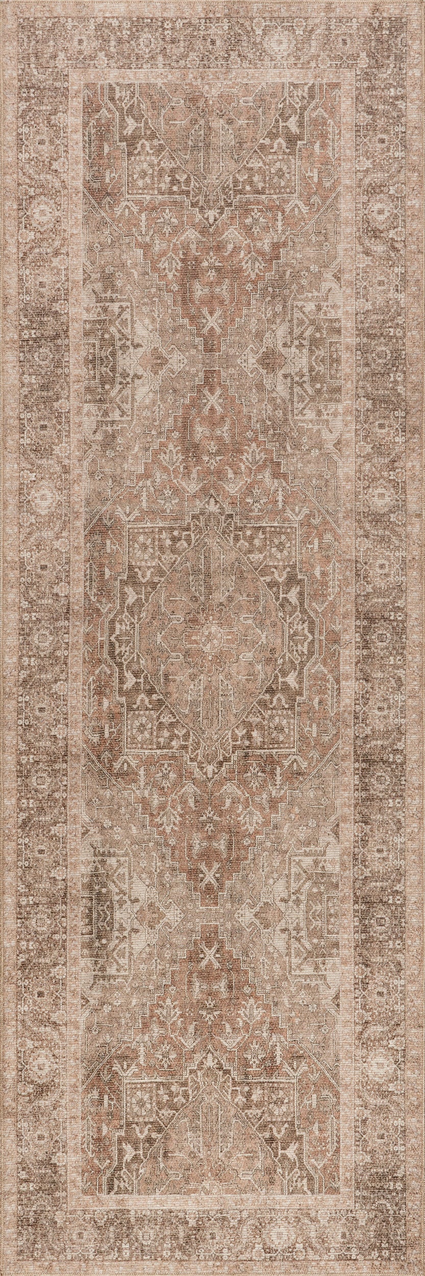 Maddison Vintage Medallion Rug | Light Brown