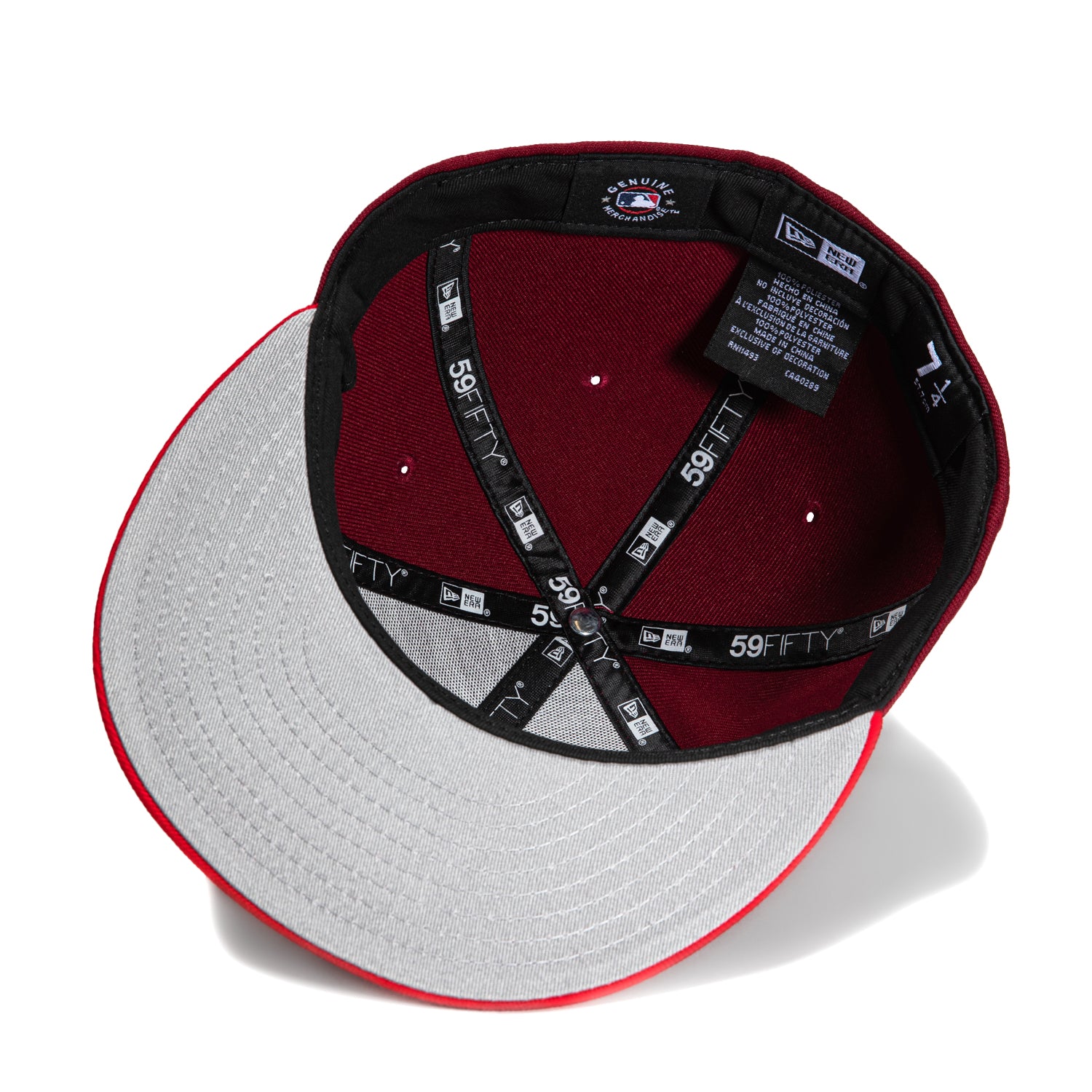 New Era 59Fifty Tampa Bay Rays 25th Anniversary Patch Burst Hat - Cardinal, Red