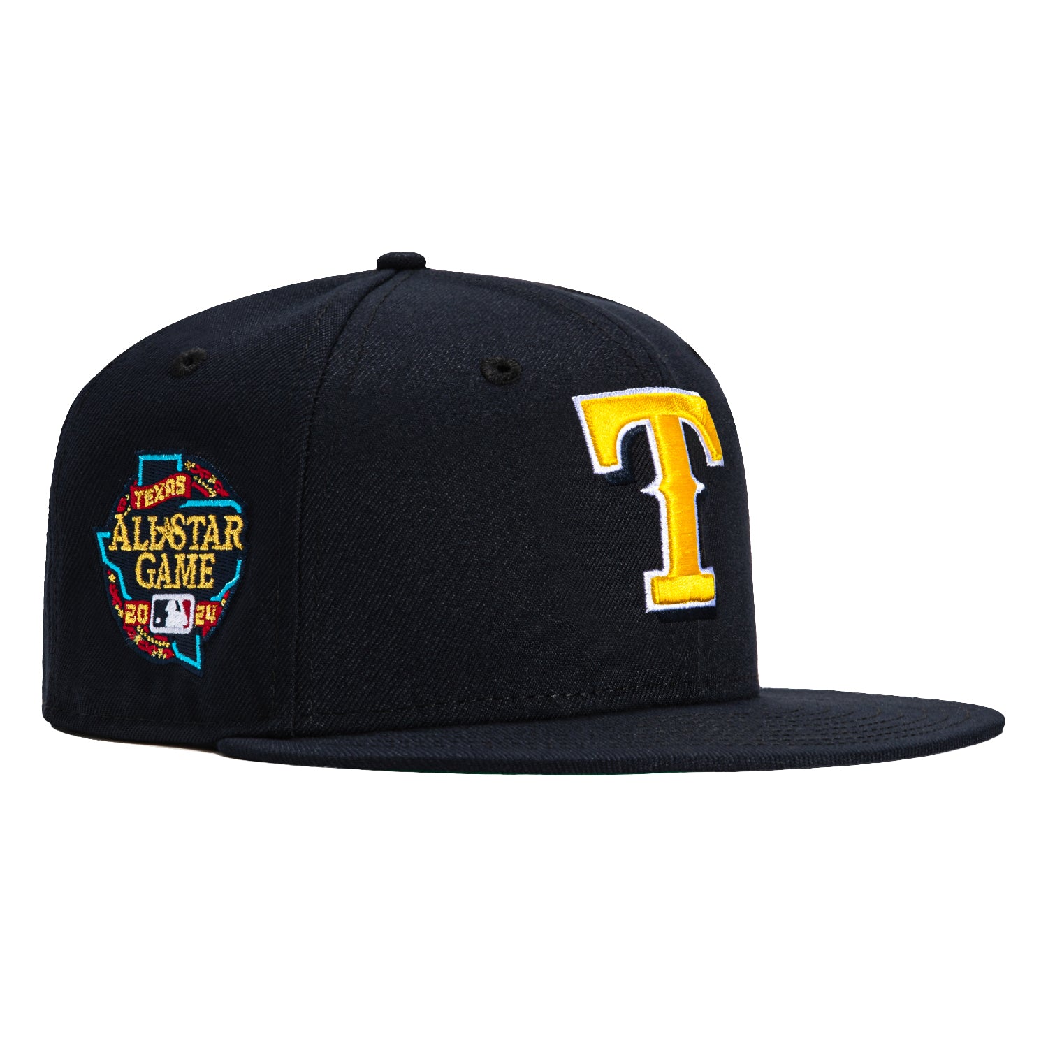 New Era 59Fifty Deep Ocean Gold Texas Rangers 2024 All Star Game Patch Hat - Navy, Gold