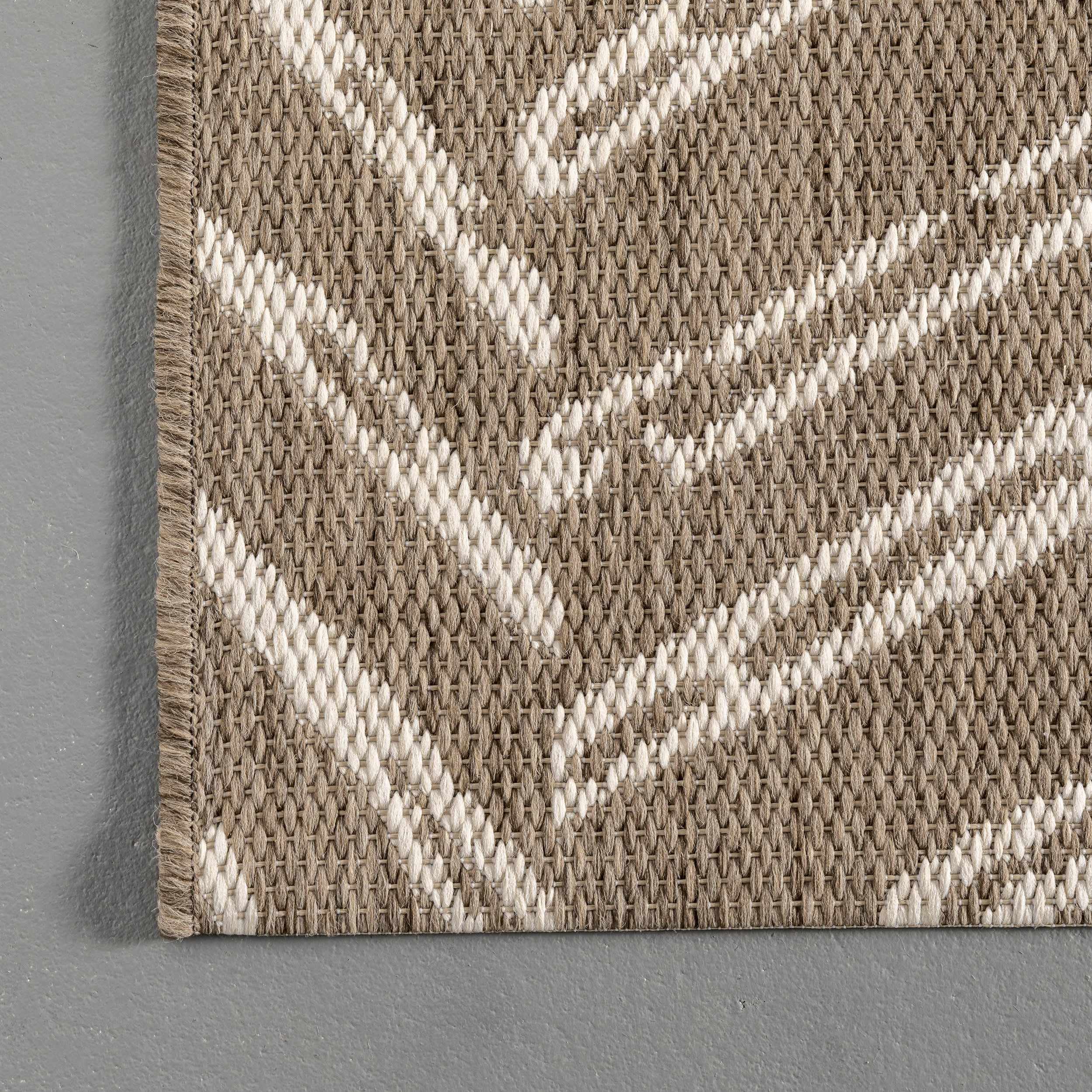 Herringbone Indoor/Outdoor Rug | Brown