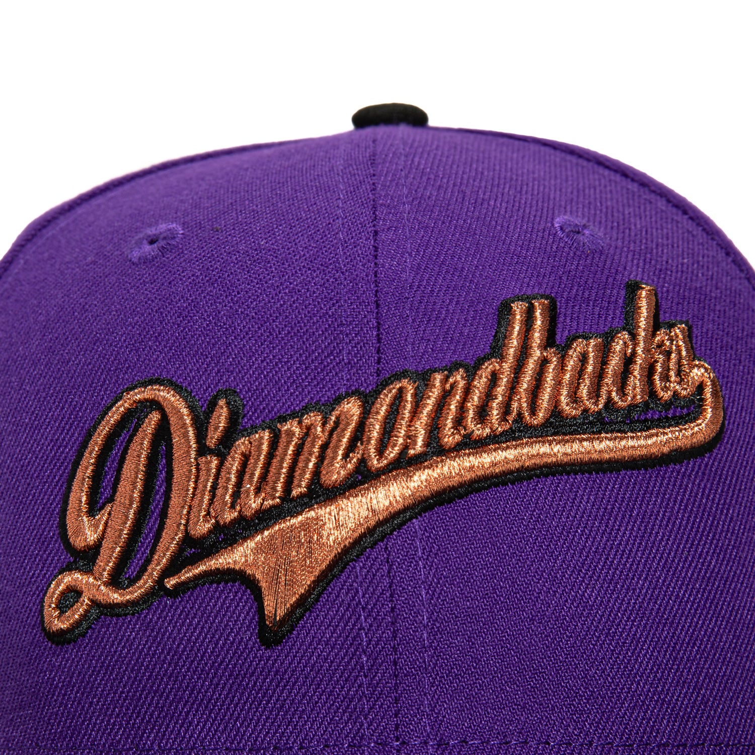 New Era 59Fifty Arizona Diamondbacks Inaugural Patch Script Hat - Purple, Black, Metallic Copper